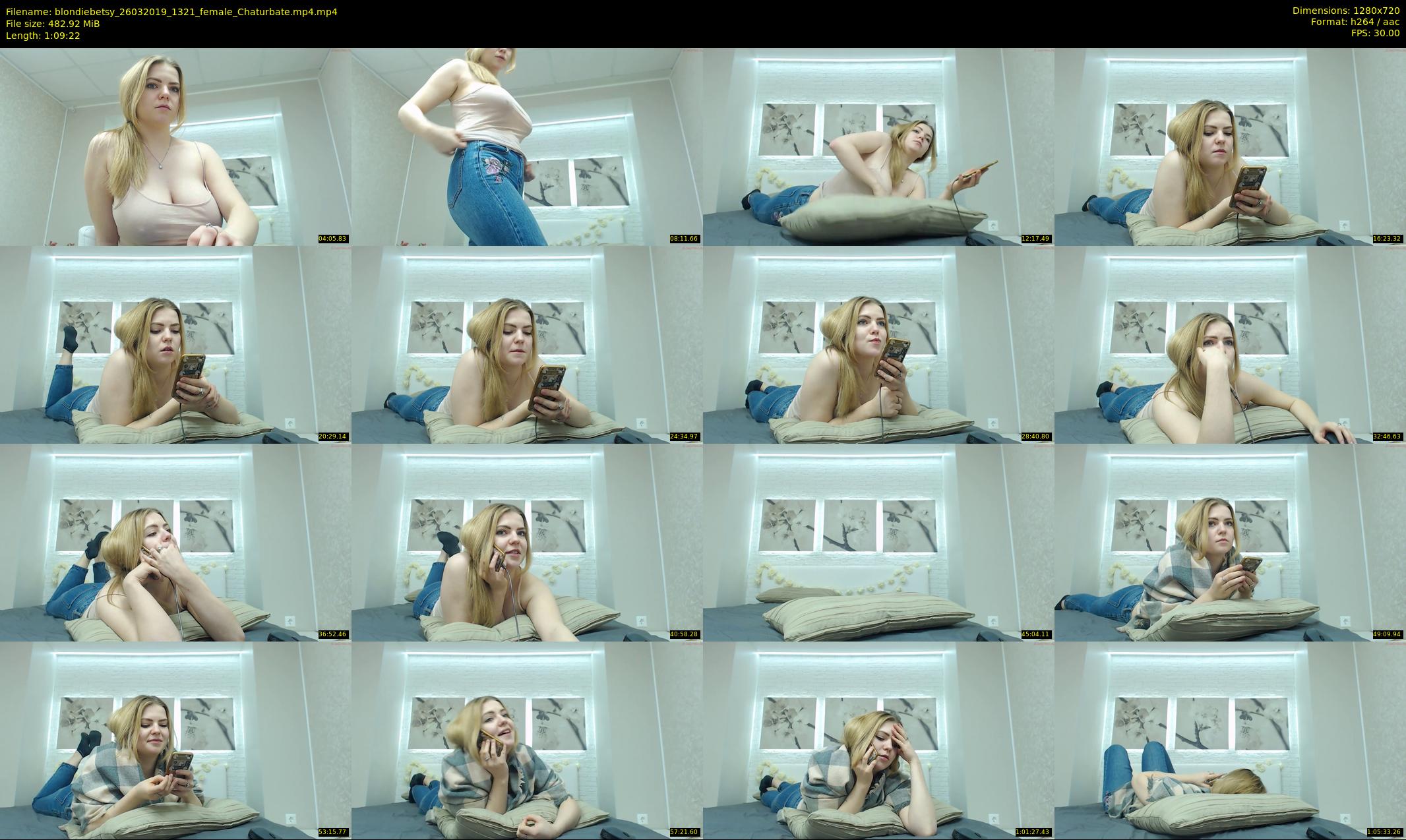 blondiebetsy — 70 minute Chaturbate female cam show recording, 720p, Mar 26, 2019