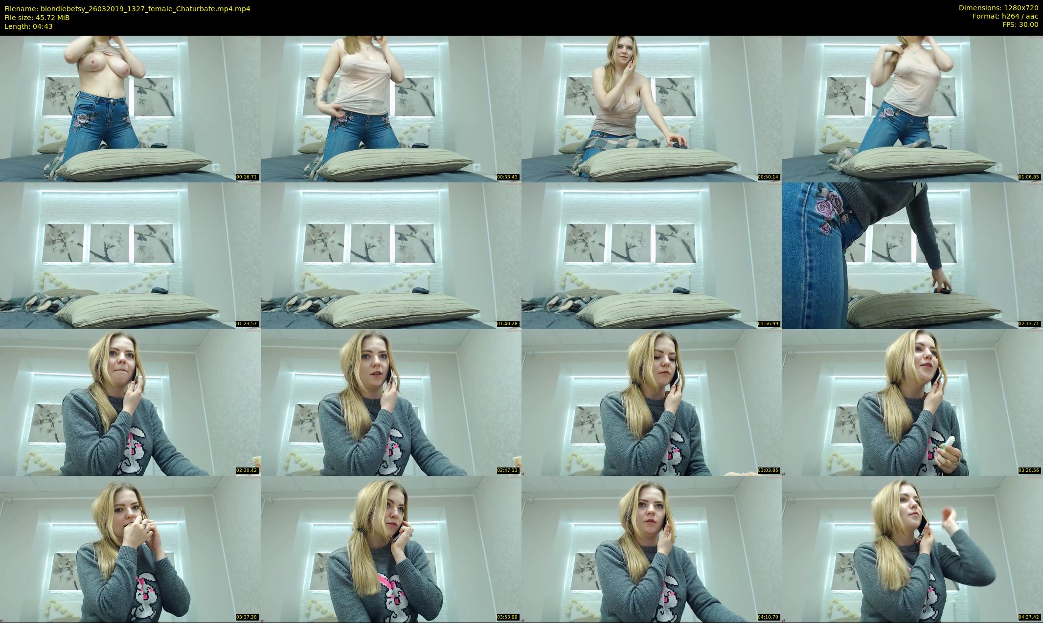 blondiebetsy — 5 minute Chaturbate female cam show recording, 720p, Mar 26, 2019