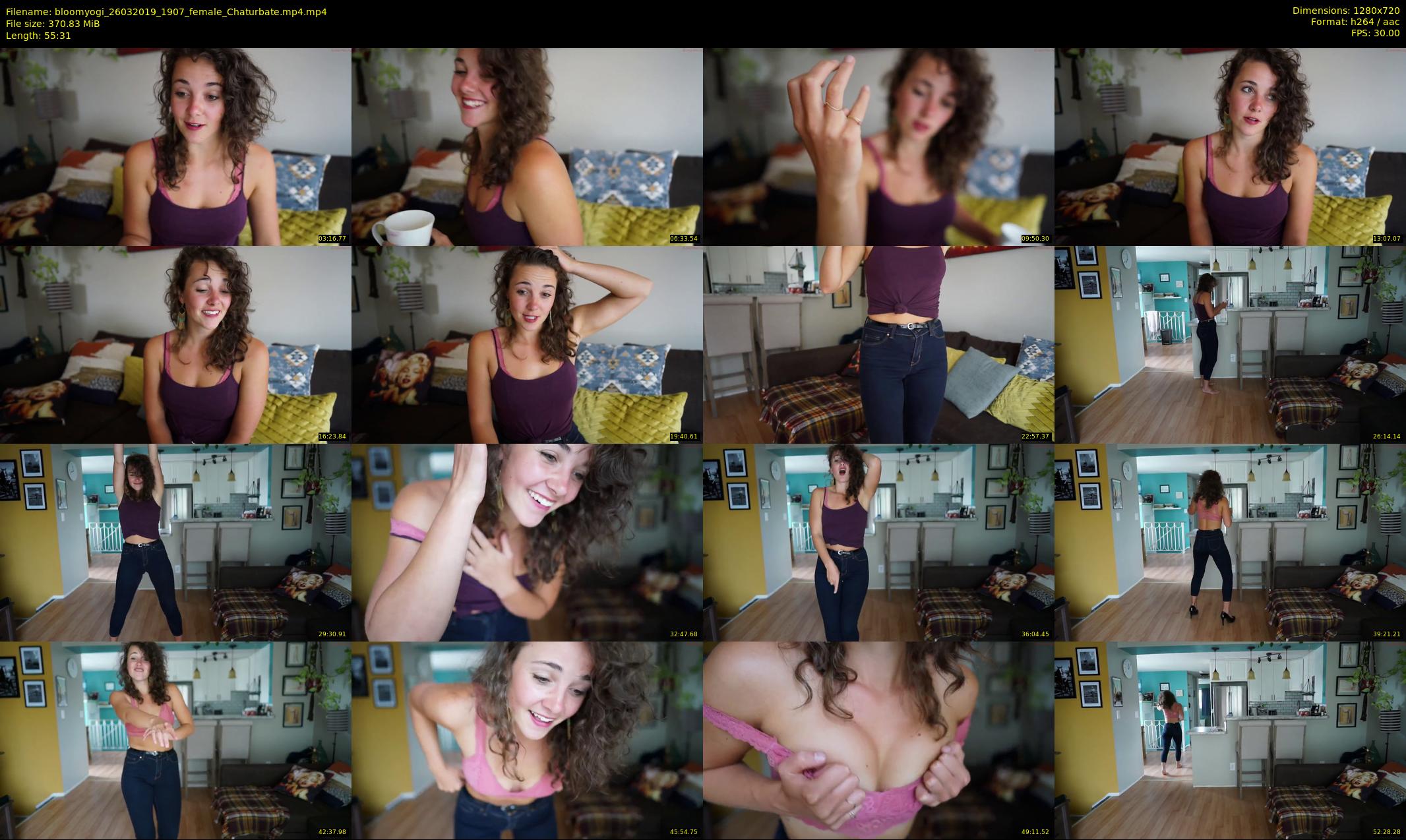 bloomyogi — 56 minute Chaturbate female cam show recording, 720p, Mar 26, 2019