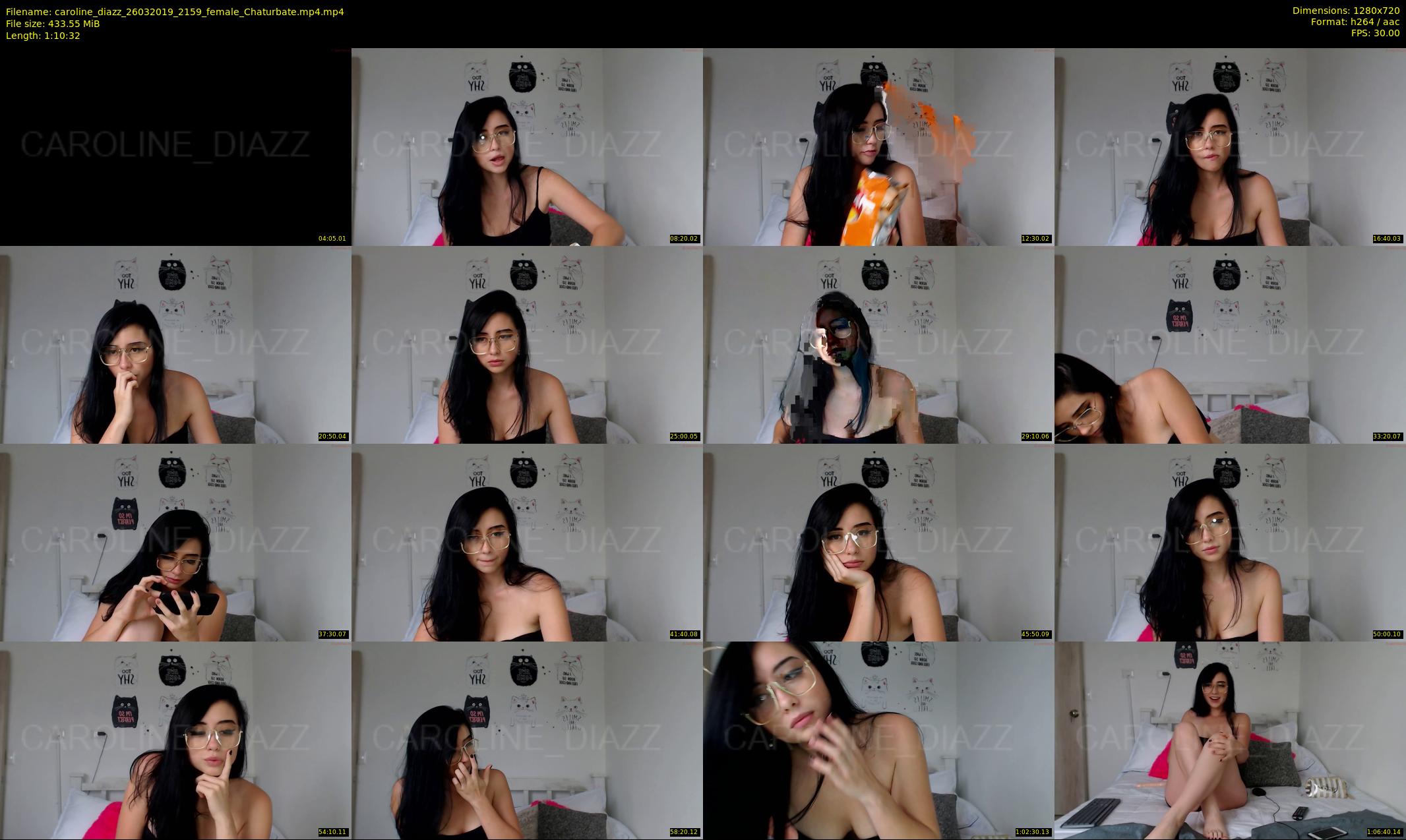 caroline_diazz — 71 minute Chaturbate female cam show recording, 720p, Mar 26, 2019