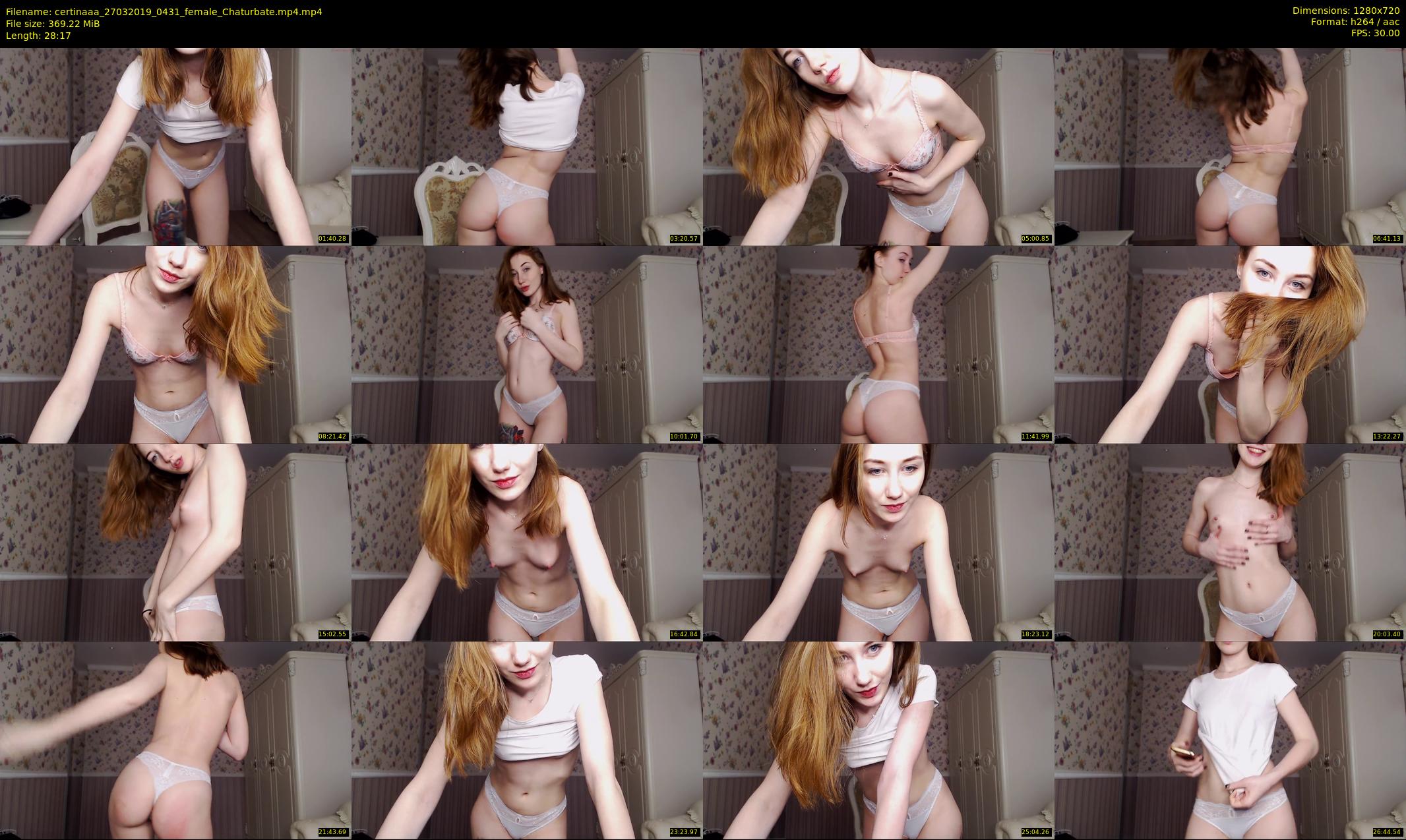 certinaaa — 29 minute Chaturbate female cam show recording, 720p, Mar 27, 2019