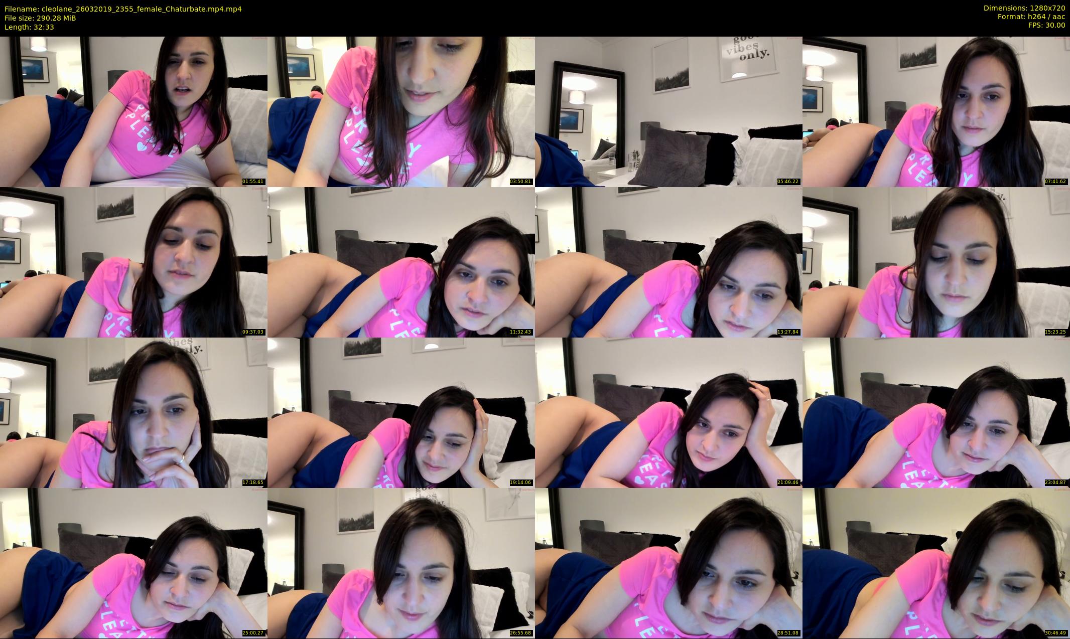 cleolane — 33 minute Chaturbate female cam show recording, 720p, Mar 26, 2019