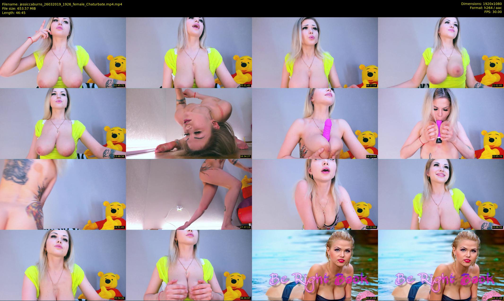 jessiccaburns — 47 minute Chaturbate female cam show recording, 1080p, Mar 26, 2019