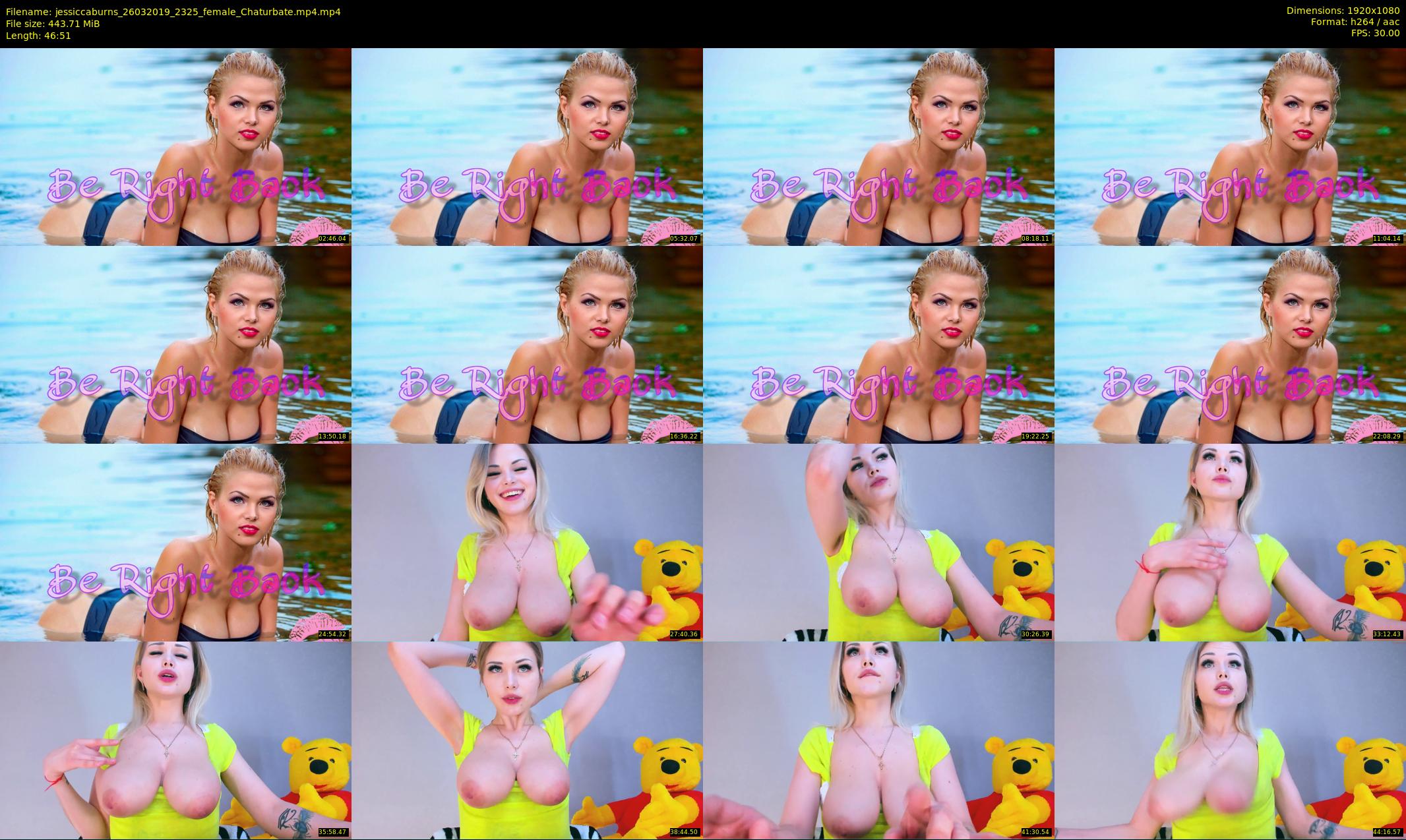 jessiccaburns — 47 minute Chaturbate female cam show recording, 1080p, Mar 26, 2019