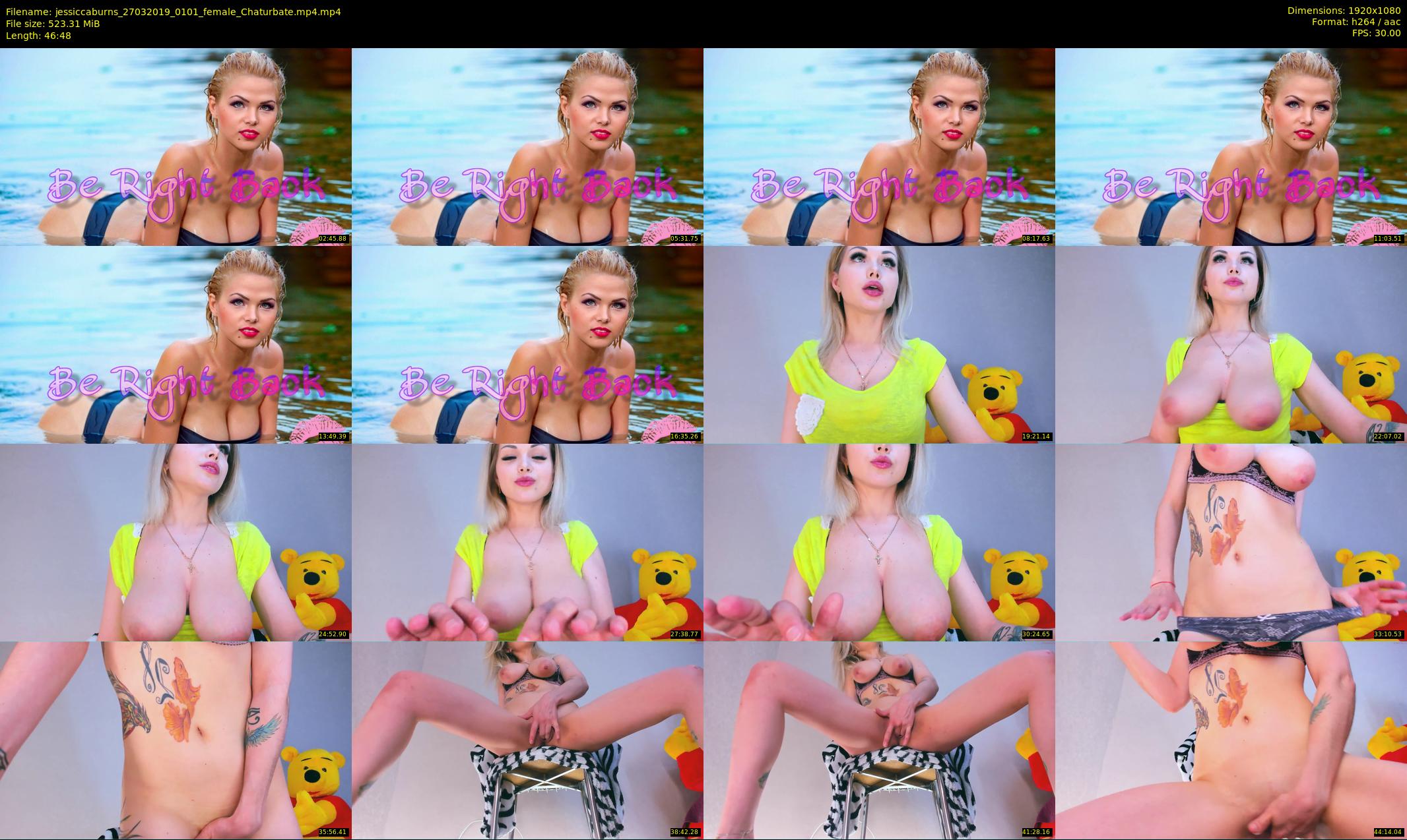 jessiccaburns — 47 minute Chaturbate female cam show recording, 1080p, Mar 27, 2019