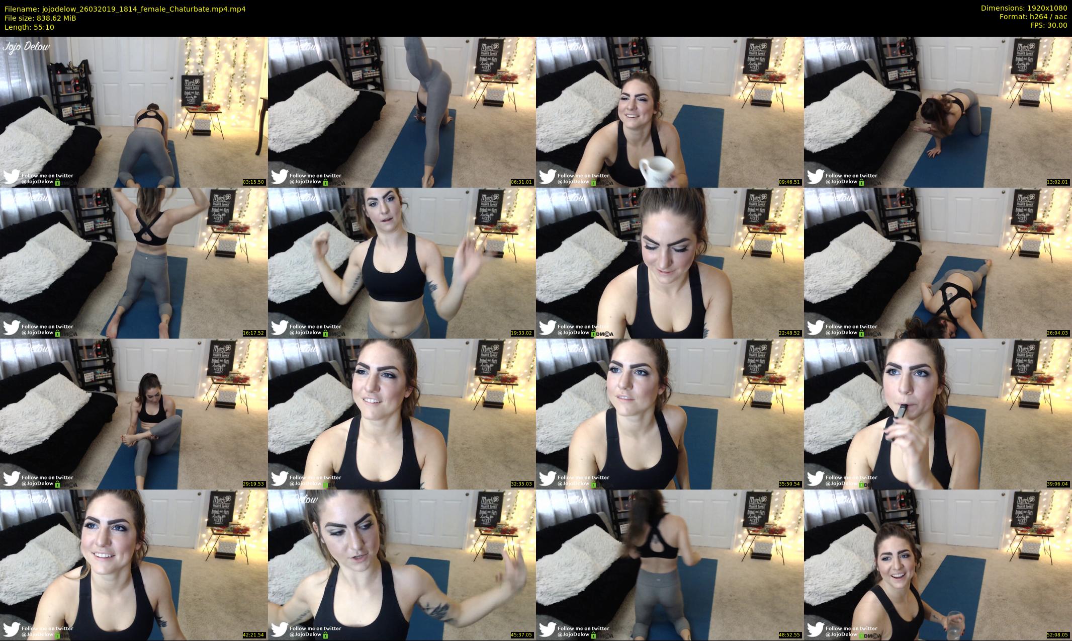 jojodelow — 56 minute Chaturbate female cam show recording, 1080p, Mar 26, 2019