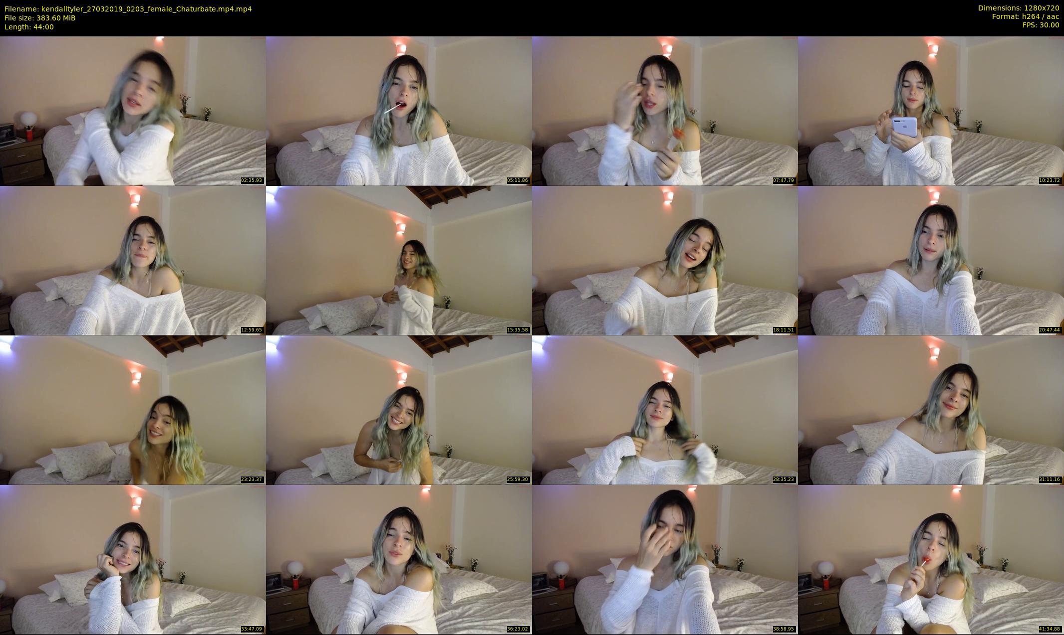 kendalltyler — 44 minute Chaturbate female cam show recording, 720p, Mar 27, 2019