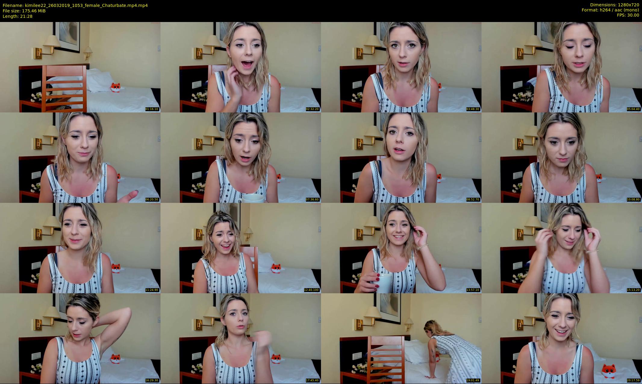 kimilee22 — 22 minute Chaturbate female cam show recording, 720p, Mar 26, 2019