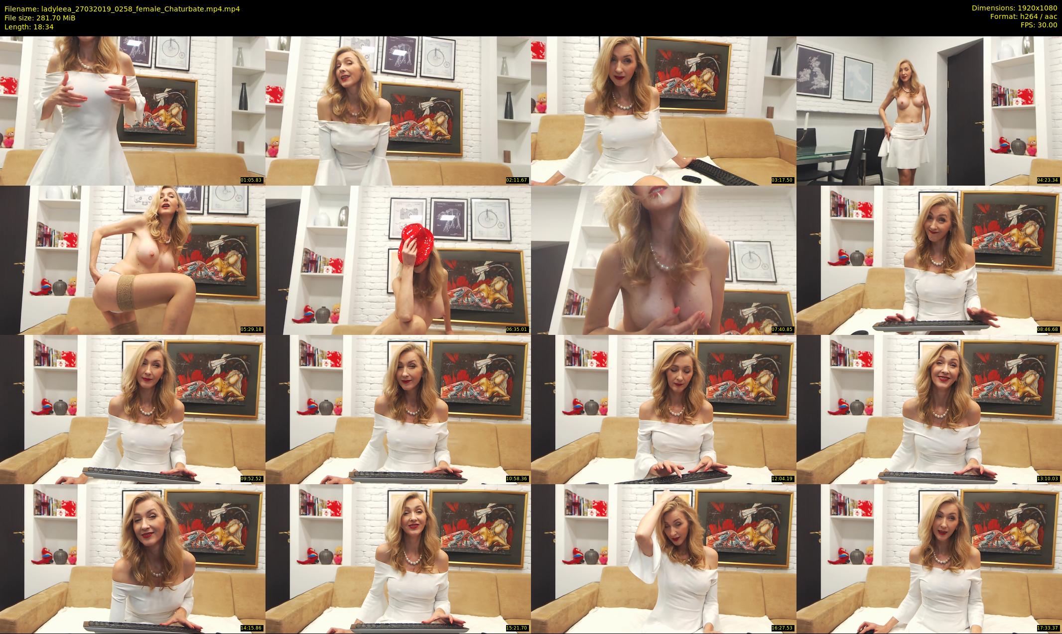 ladyleea — 19 minute Chaturbate female cam show recording, 1080p, Mar 27, 2019