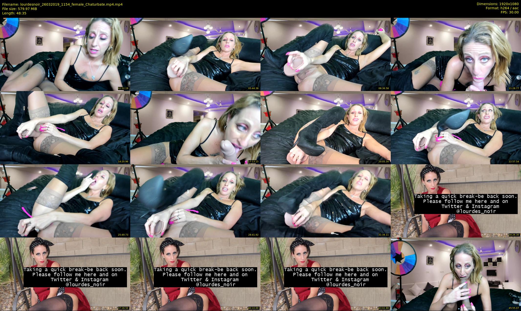 lourdesnoir — 49 minute Chaturbate female cam show recording, 1080p, Mar 26, 2019