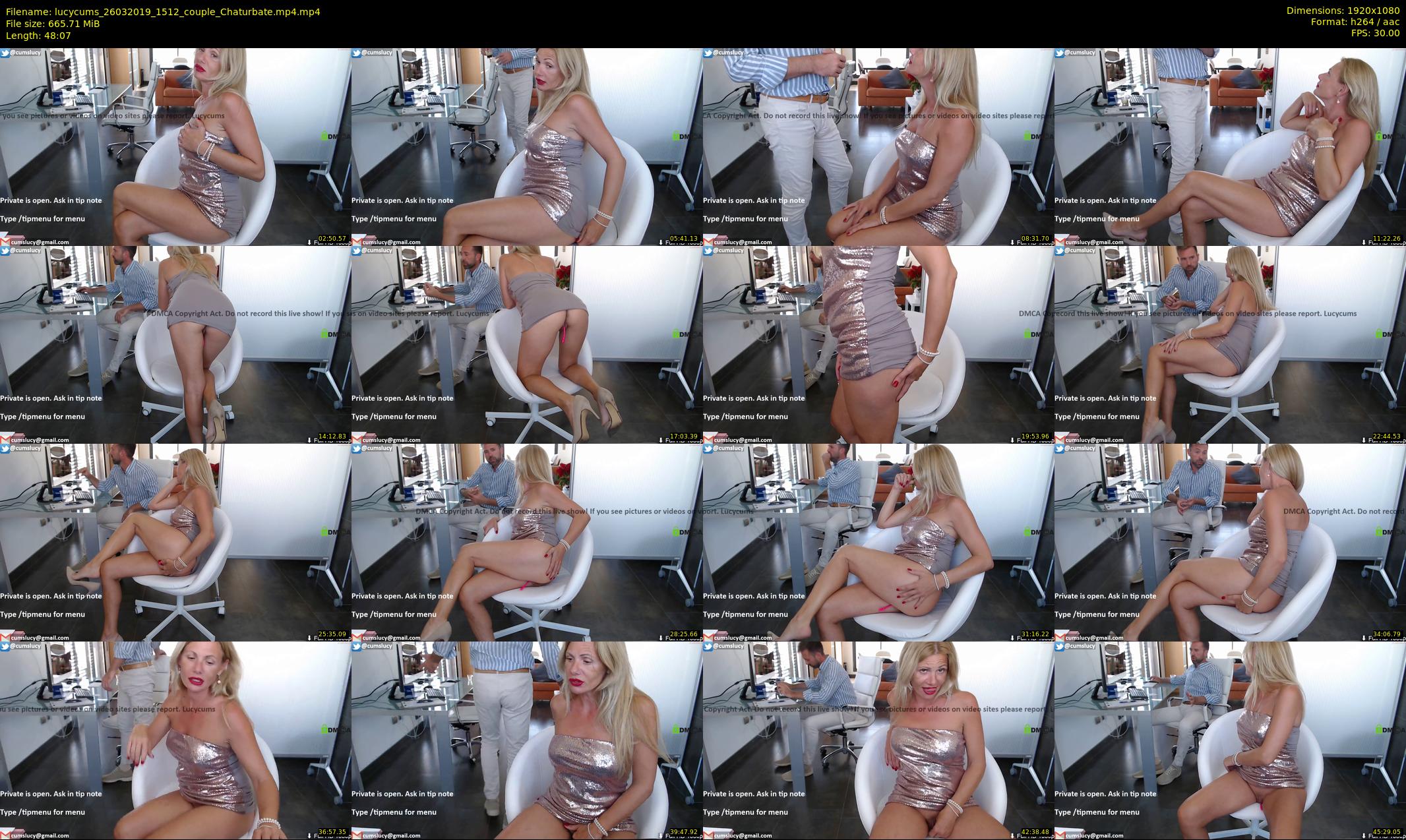 lucycums — 49 minute Chaturbate couple cam show recording, 1080p, Mar 26, 2019