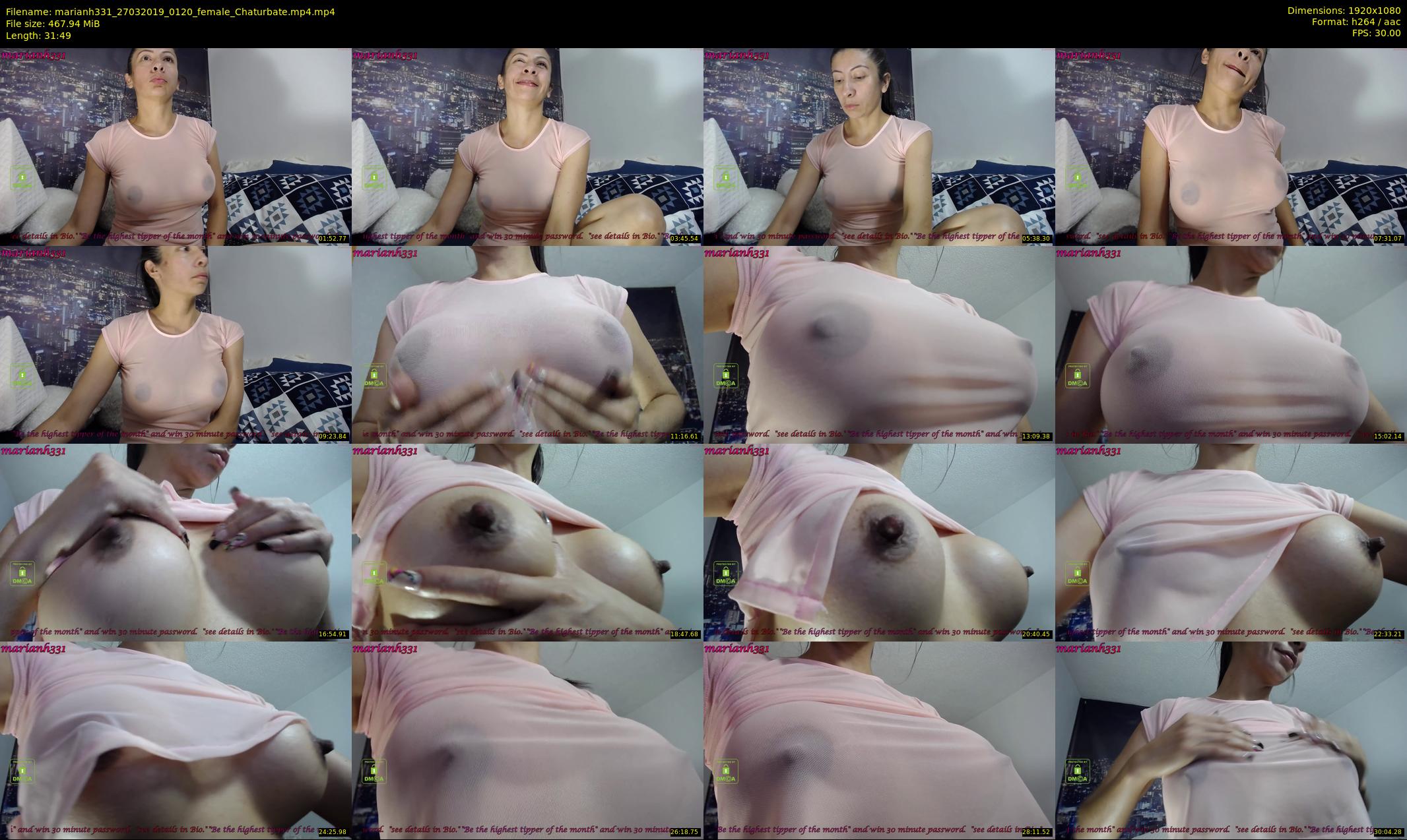 marianh331 — 32 minute Chaturbate female cam show recording, 1080p, Mar 27, 2019