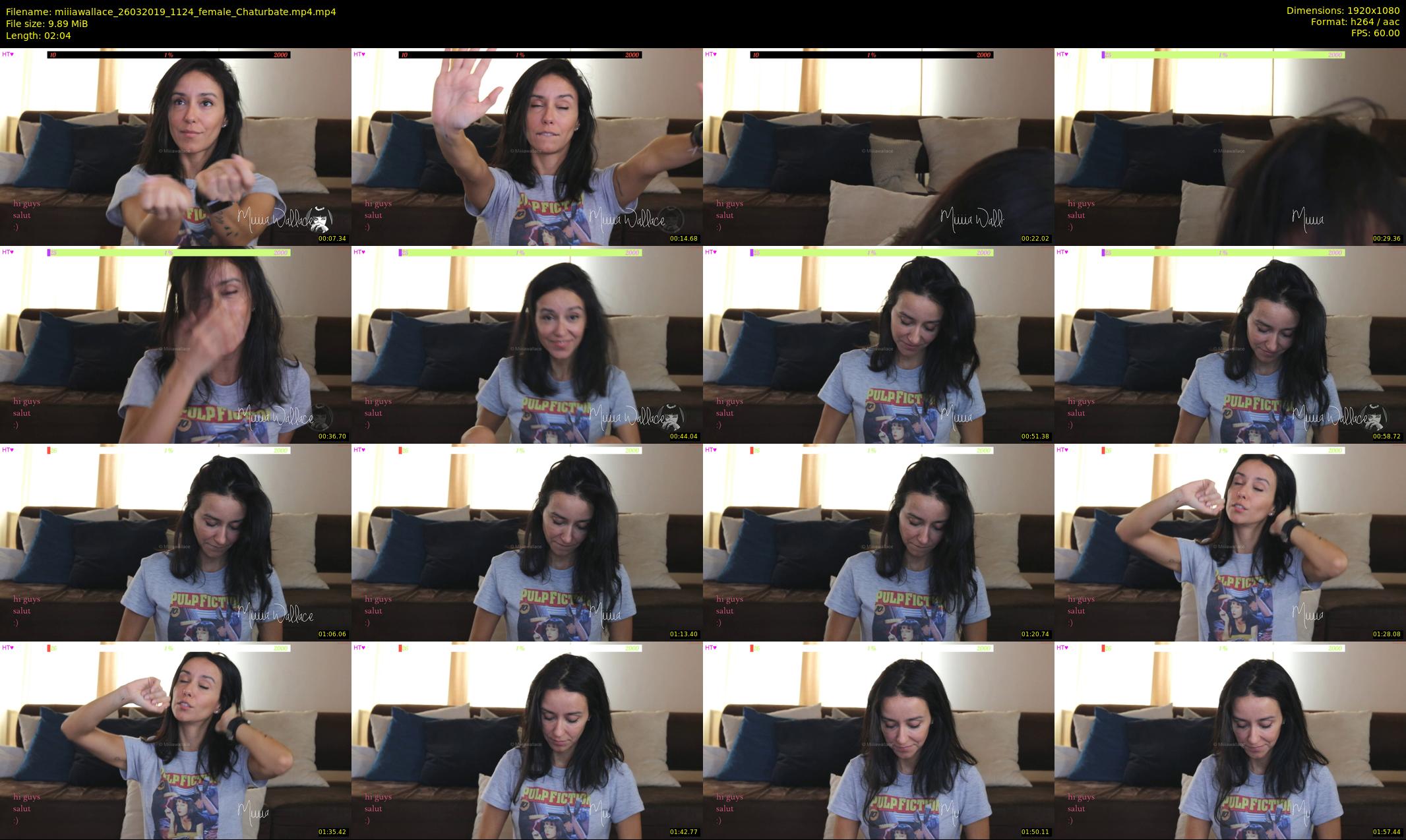 miiiawallace — 3 minute Chaturbate female cam show recording, 1080p, Mar 26, 2019