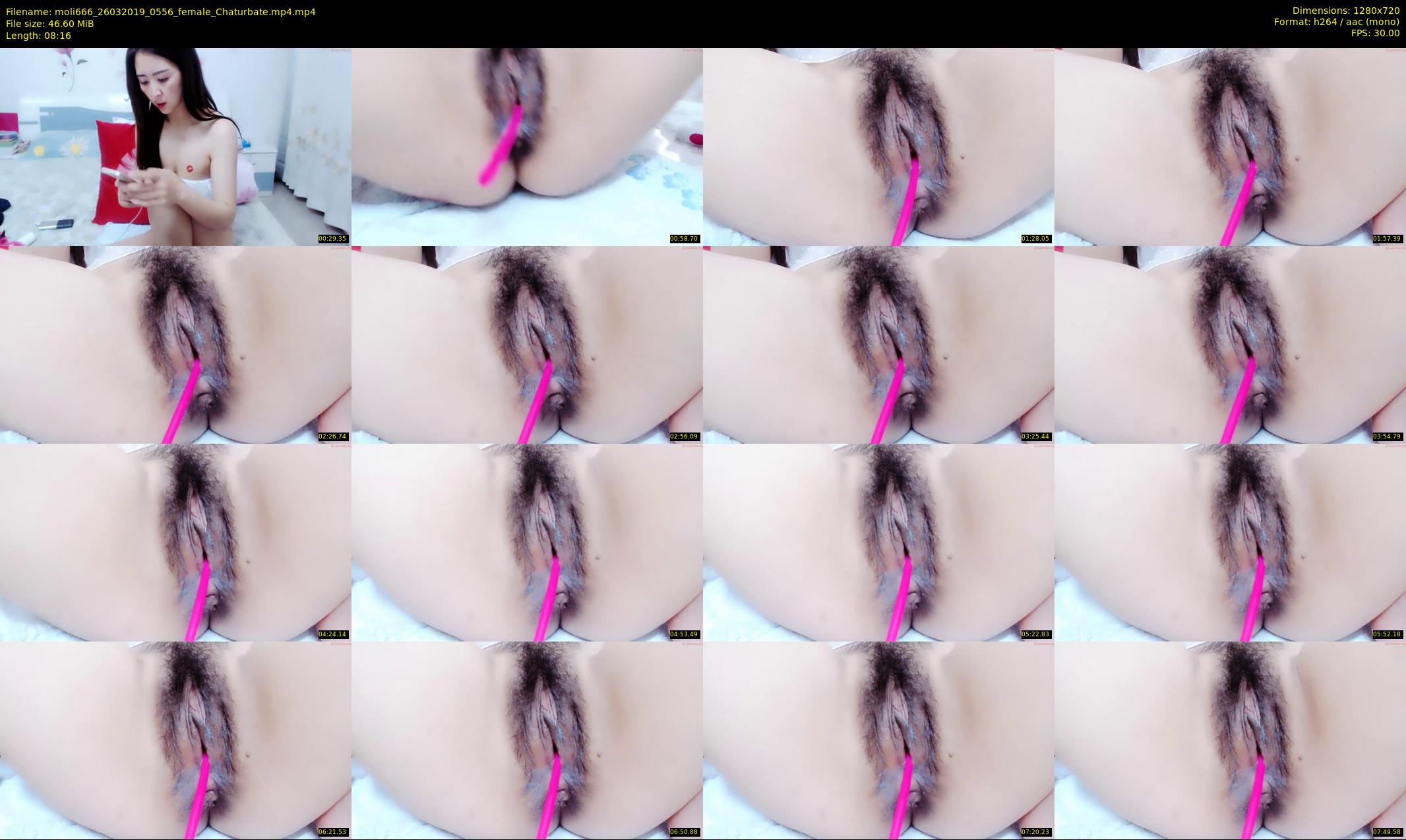 moli666 — 9 minute Chaturbate female cam show recording, 720p, Mar 26, 2019