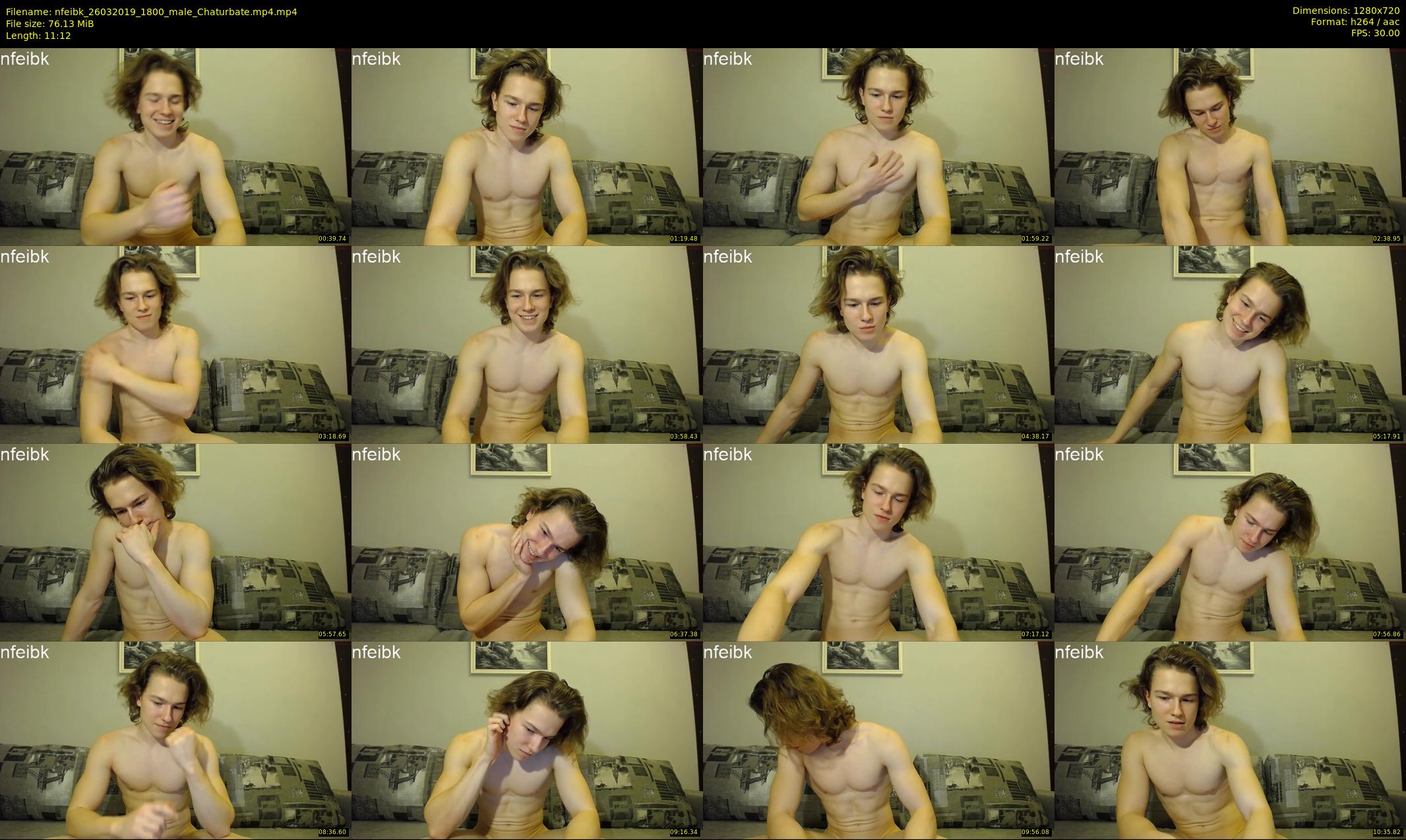 nfeibk — 12 minute Chaturbate male cam show recording, 720p, Mar 26, 2019