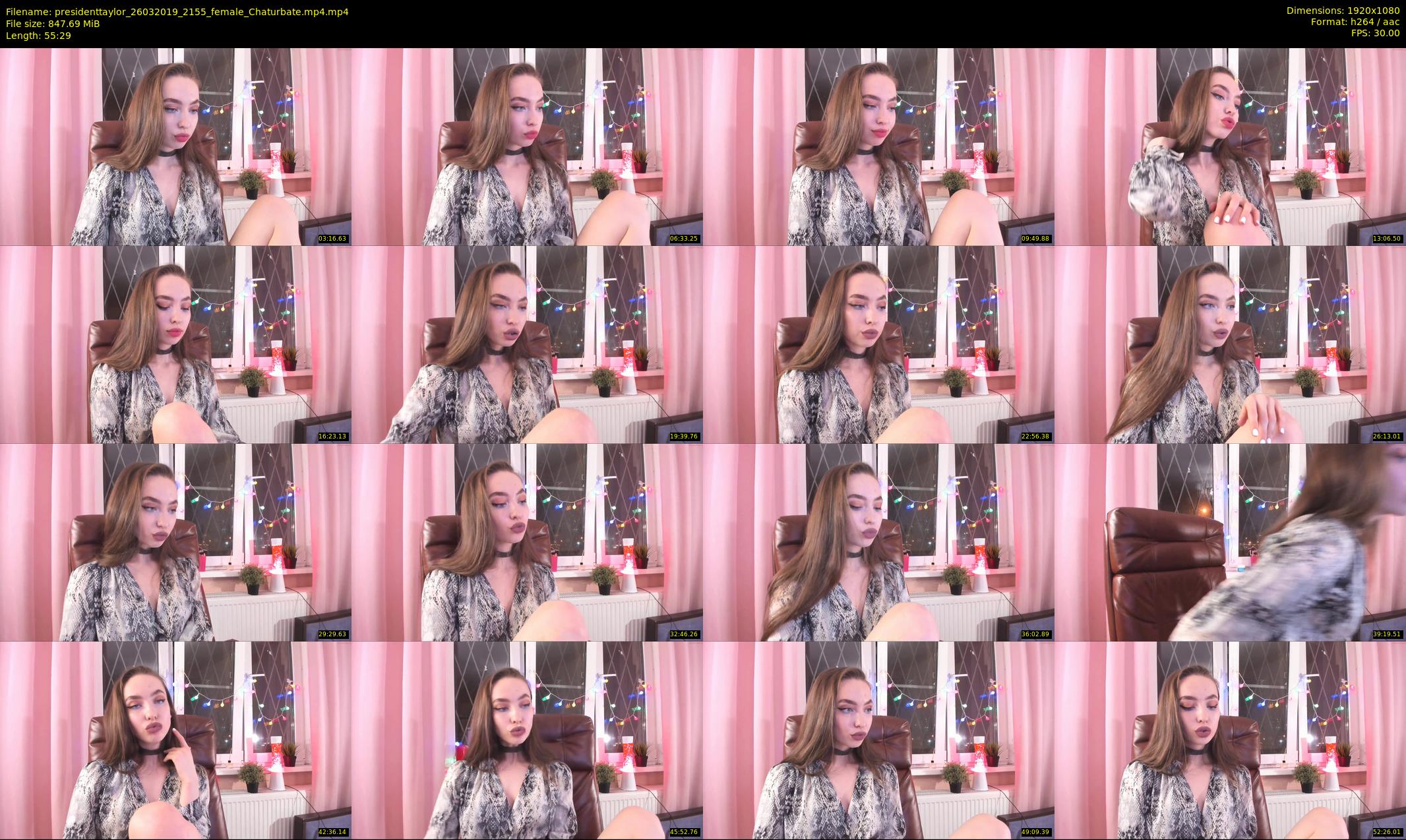 presidenttaylor — 56 minute Chaturbate female cam show recording, 1080p, Mar 26, 2019