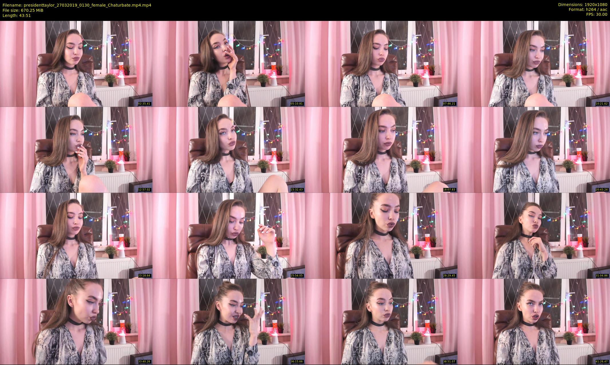 presidenttaylor — 44 minute Chaturbate female cam show recording, 1080p, Mar 27, 2019