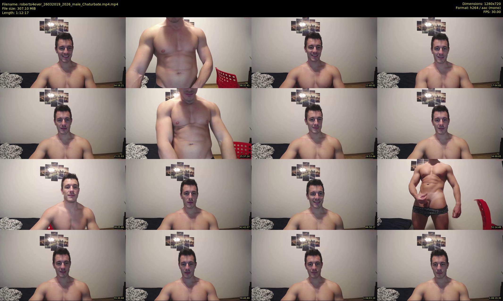 roberto4ever — 73 minute Chaturbate male cam show recording, 720p, Mar 26, 2019