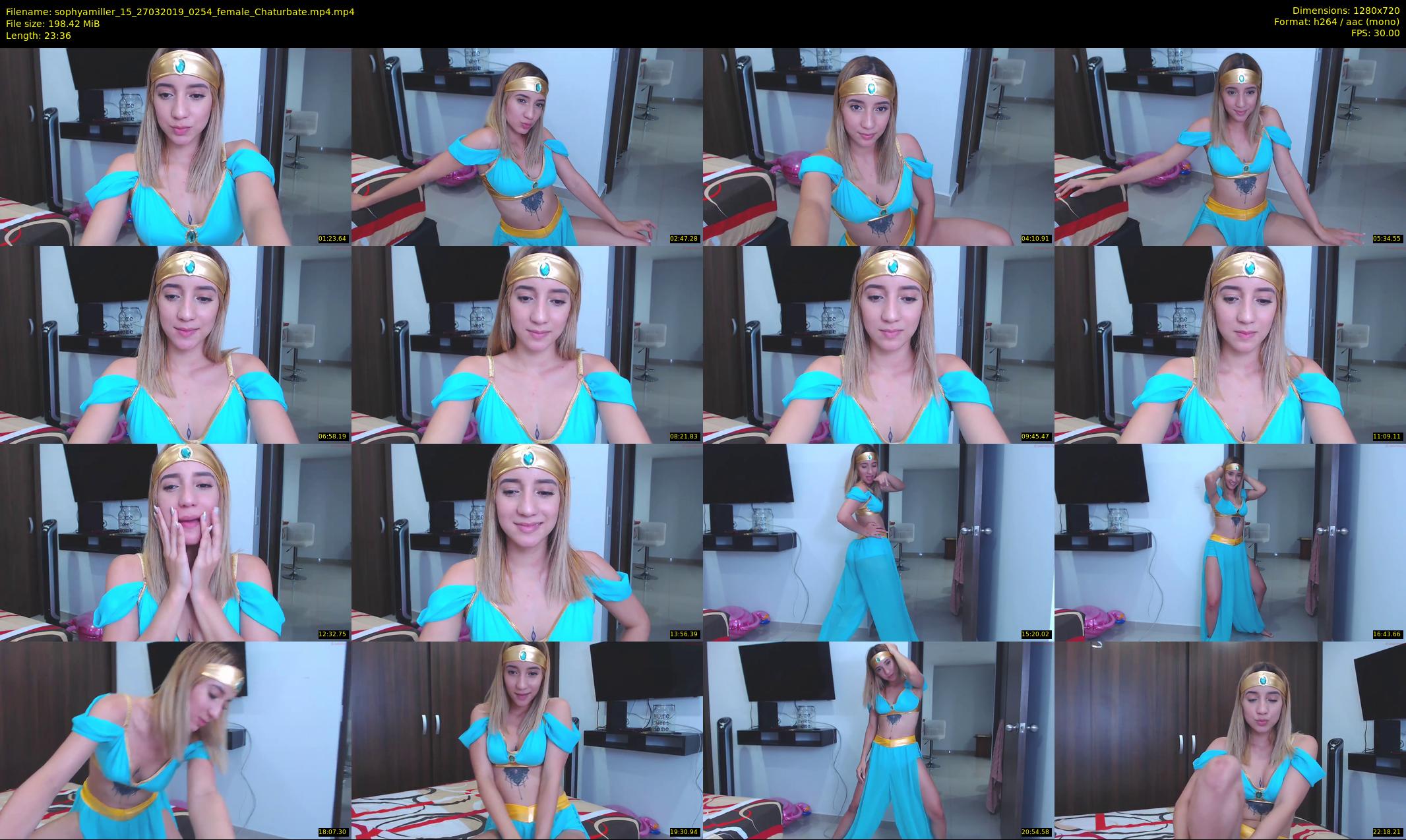 sophyamiller_15 — 24 minute Chaturbate female cam show recording, 720p, Mar 27, 2019