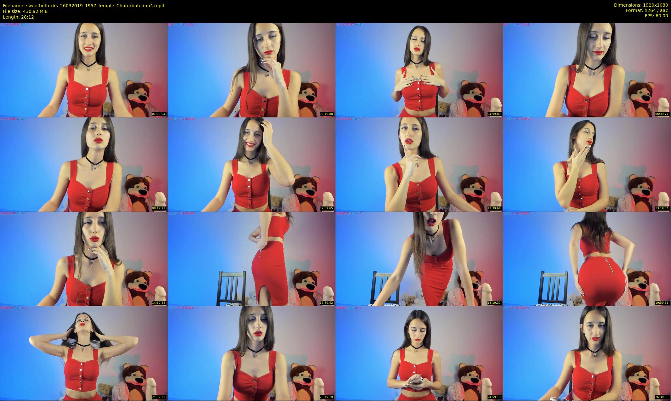 sweetbuttocks — 29 minute Chaturbate female cam show recording, 1080p, Mar 26, 2019