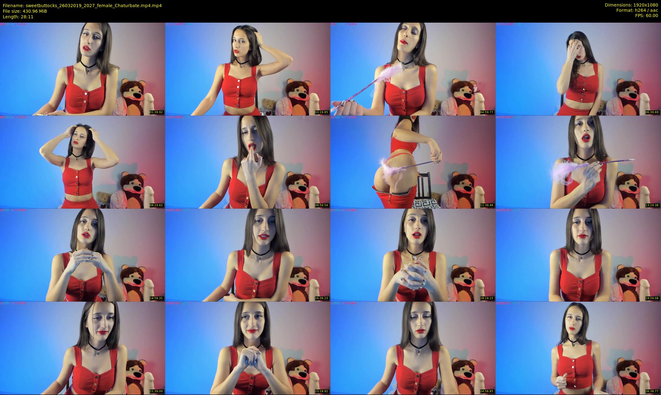 sweetbuttocks — 29 minute Chaturbate female cam show recording, 1080p, Mar 26, 2019