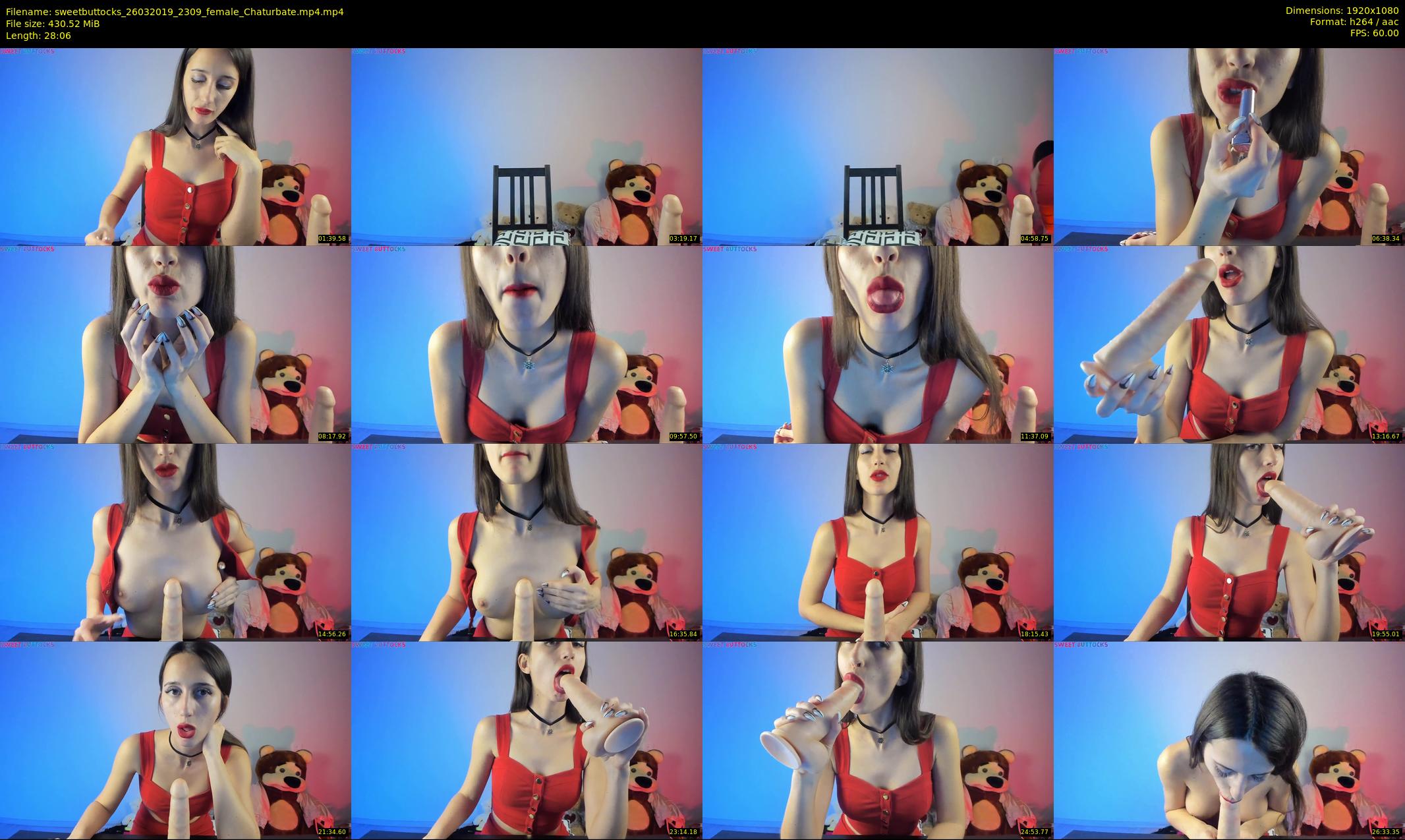 sweetbuttocks — 29 minute Chaturbate female cam show recording, 1080p, Mar 26, 2019
