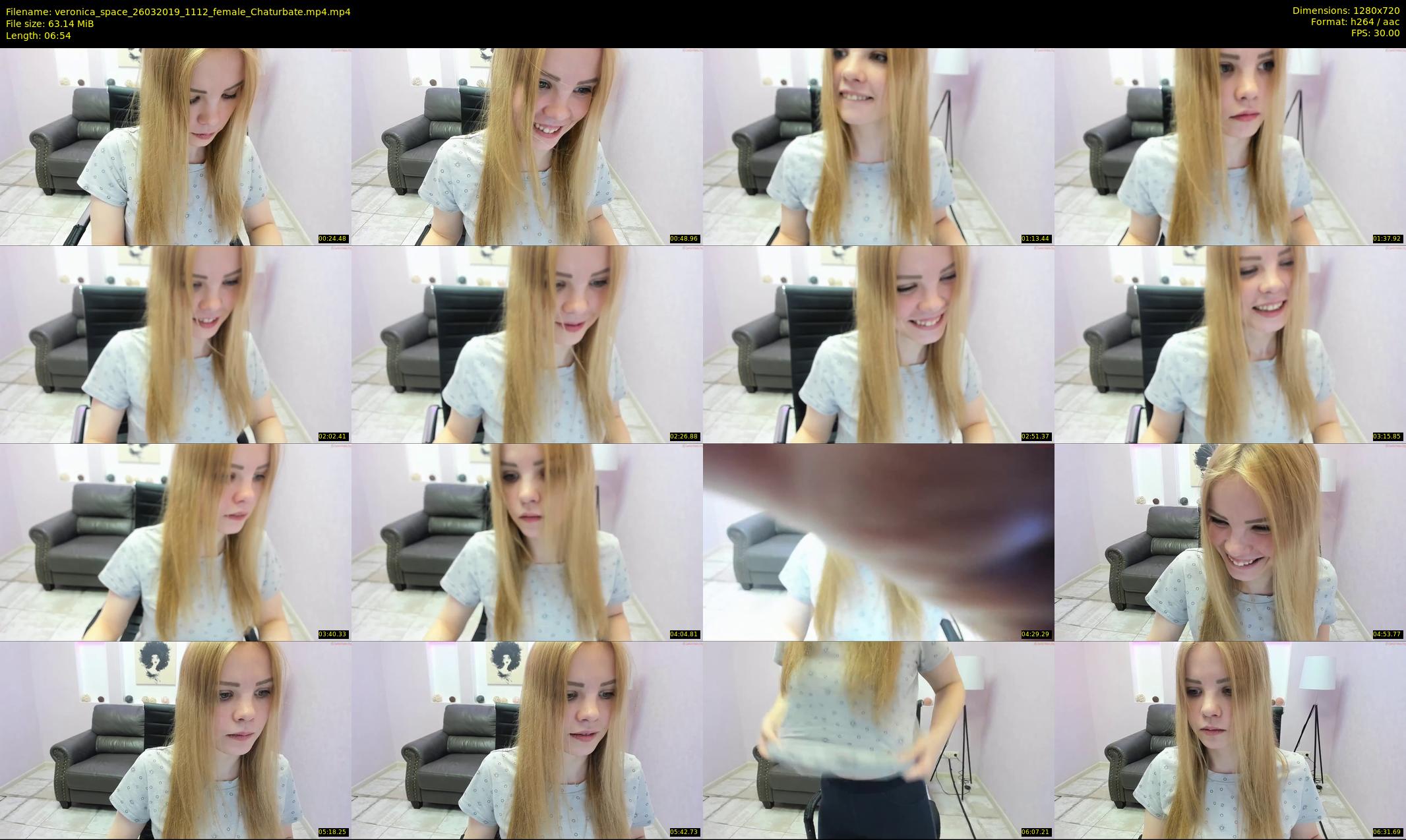 veronica_space — 7 minute Chaturbate female cam show recording, 720p, Mar 26, 2019