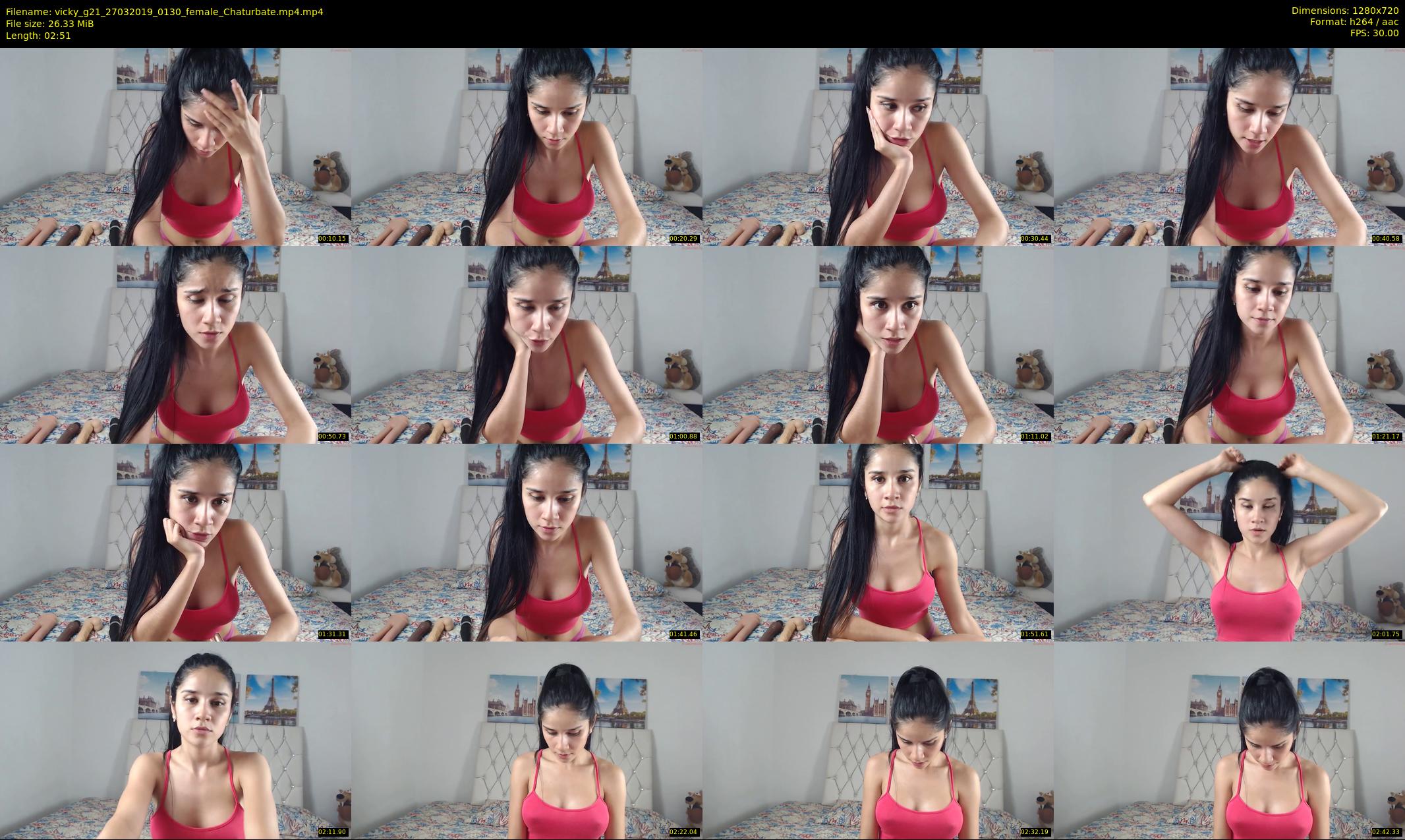 vicky_g21 — 3 minute Chaturbate female cam show recording, 720p, Mar 27, 2019