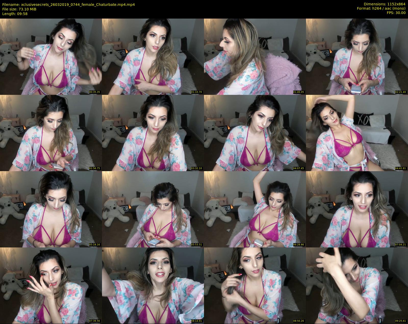 xclusivesecrets — 10 minute Chaturbate female cam show recording, 720p, Mar 26, 2019