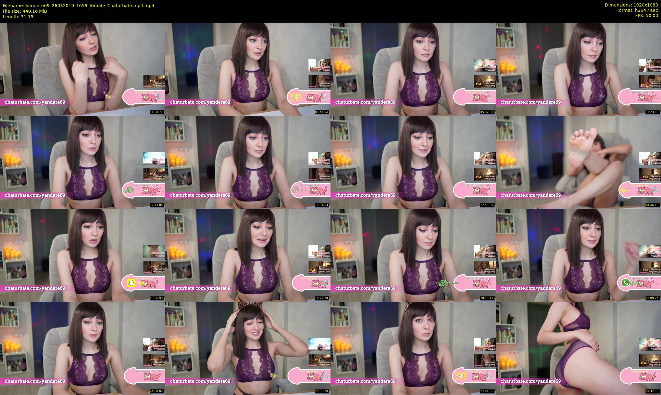 yandere69 — 32 minute Chaturbate female cam show recording, 1080p, Mar 26, 2019