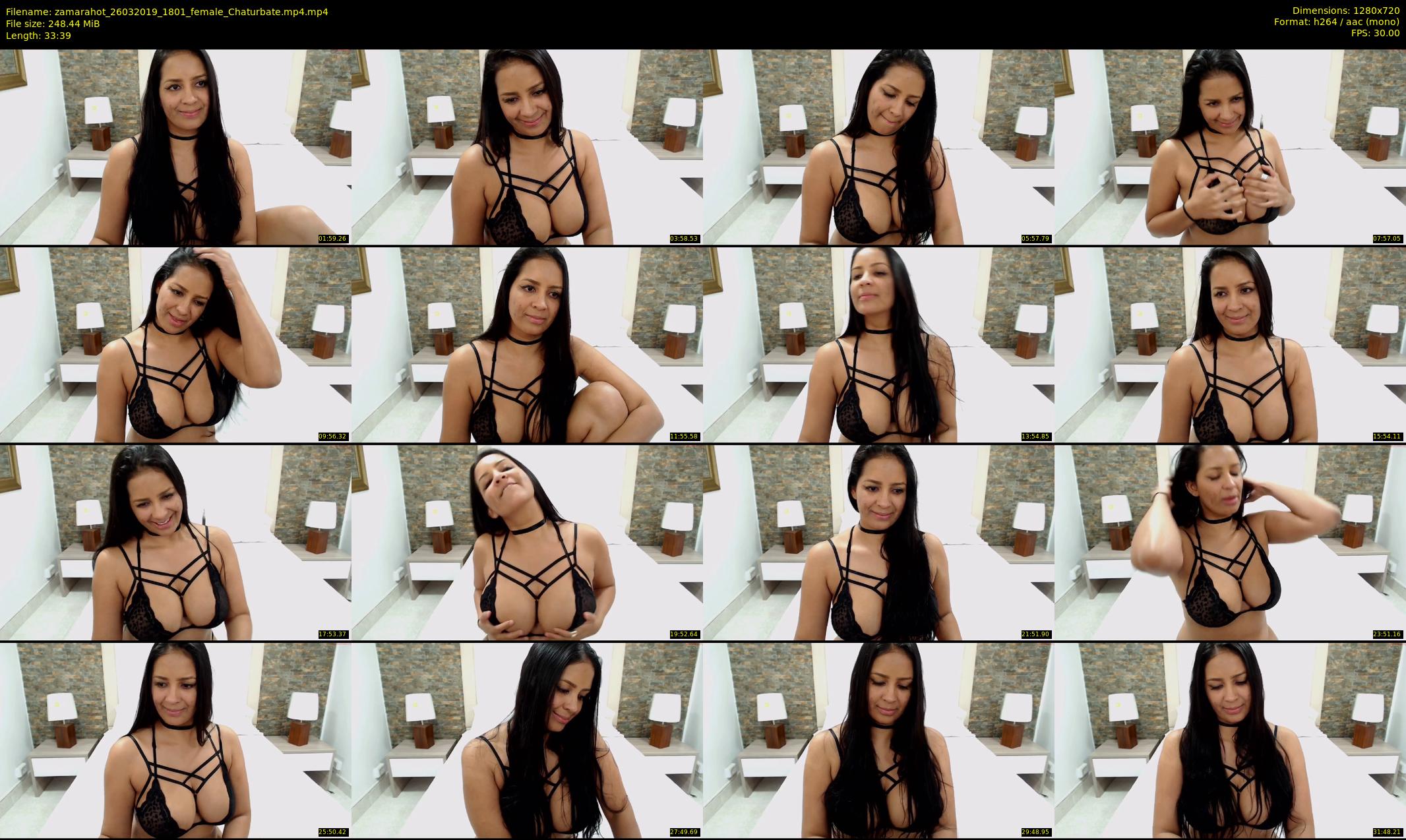 zamarahot — 34 minute Chaturbate female cam show recording, 720p, Mar 26, 2019