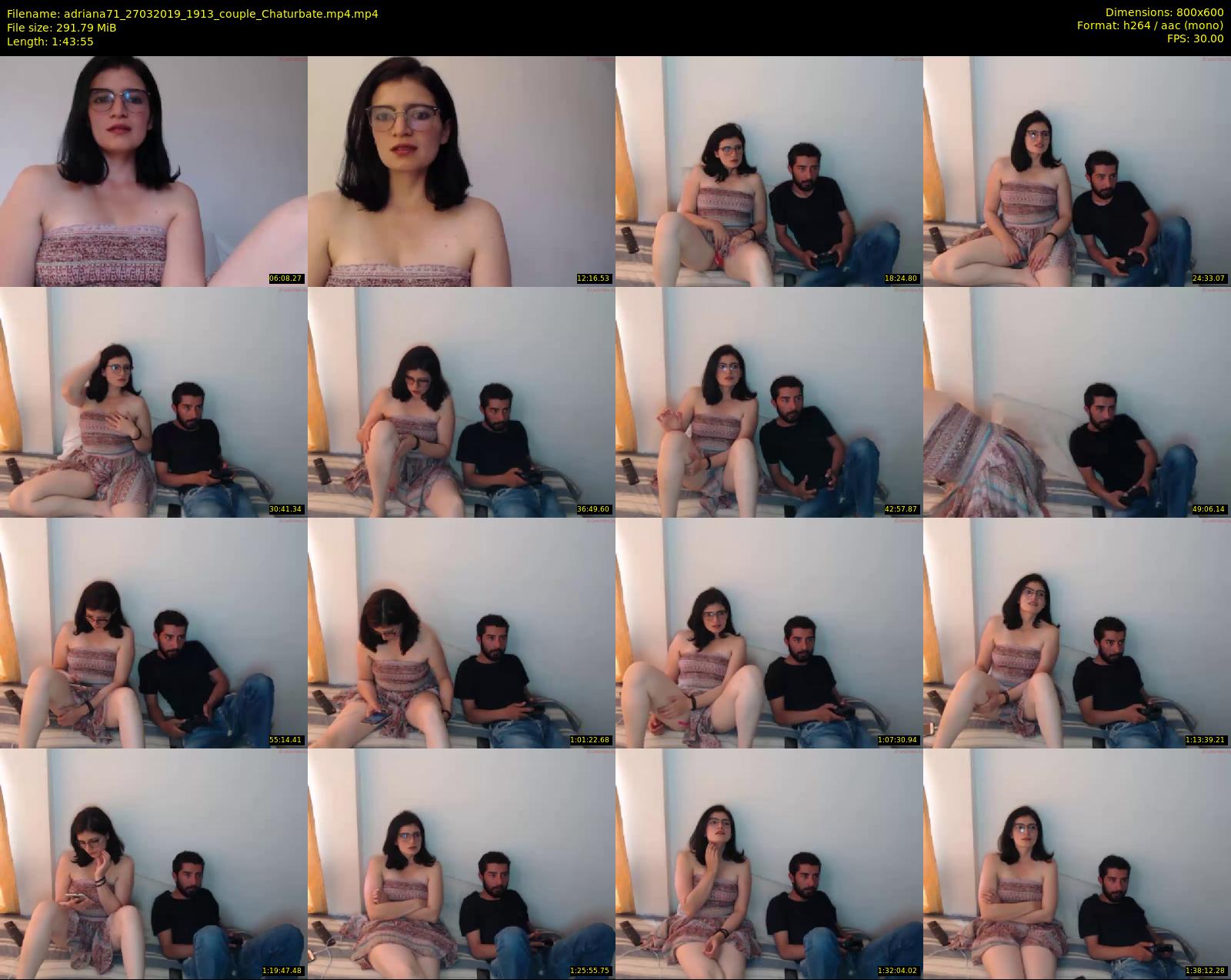 adriana71 — 104 minute Chaturbate couple cam show recording, 480p, Mar 27, 2019