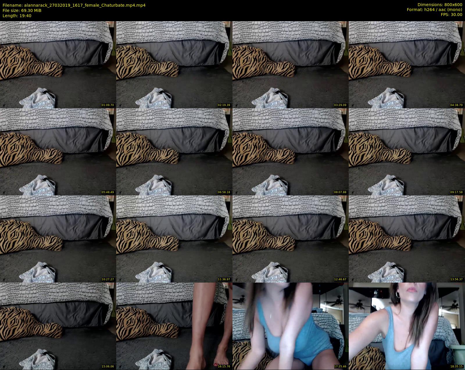 alannarack — 20 minute Chaturbate female cam show recording, 480p, Mar 27, 2019