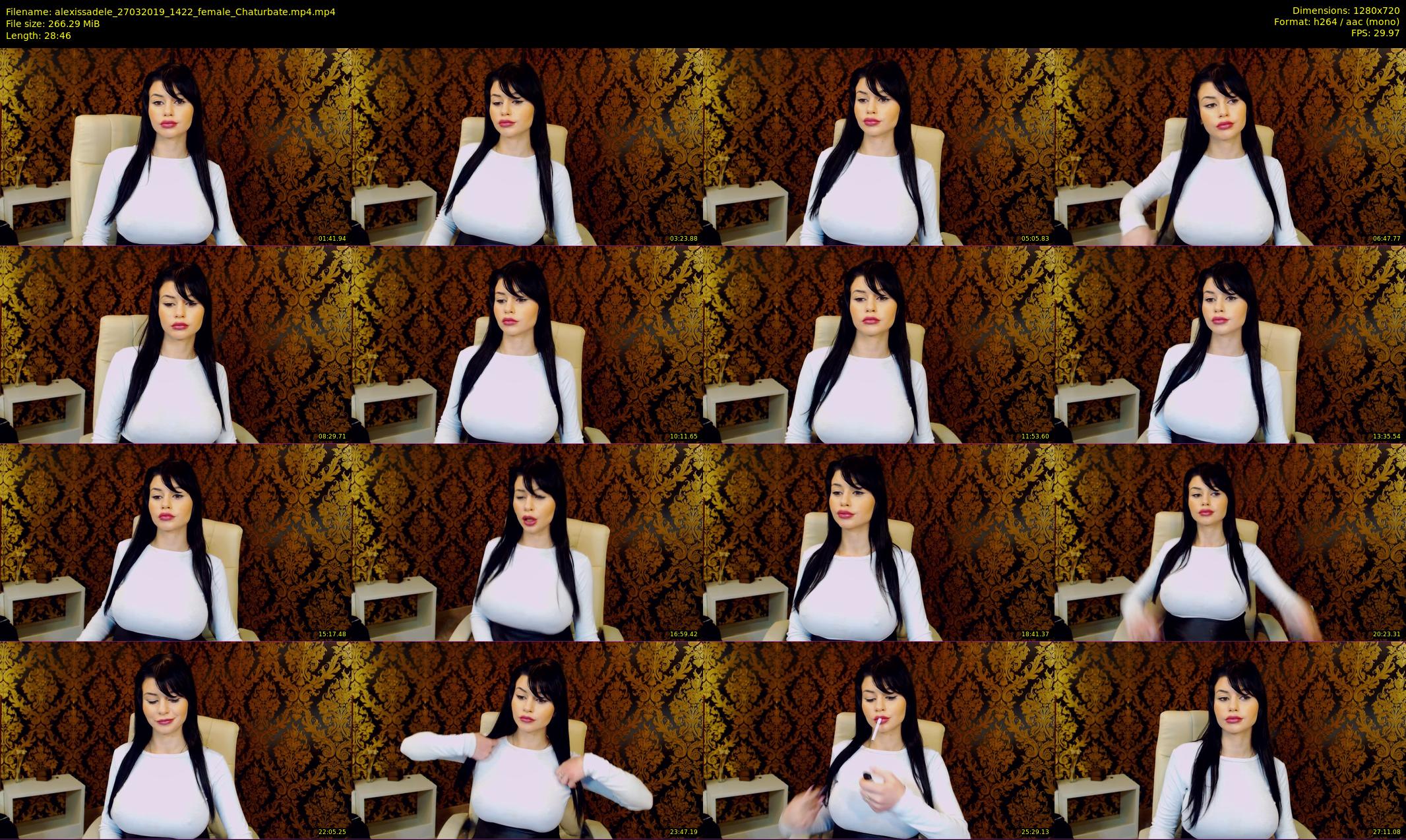 alexissadele — 29 minute Chaturbate female cam show recording, 720p, Mar 27, 2019