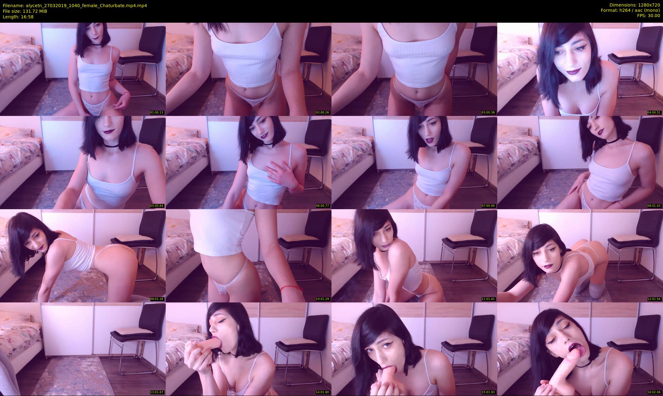 alycetn — 17 minute Chaturbate female cam show recording, 720p, Mar 27, 2019