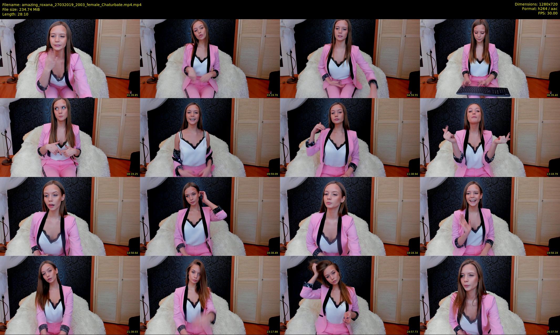 amazing_roxana — 29 minute Chaturbate female cam show recording, 720p, Mar 27, 2019