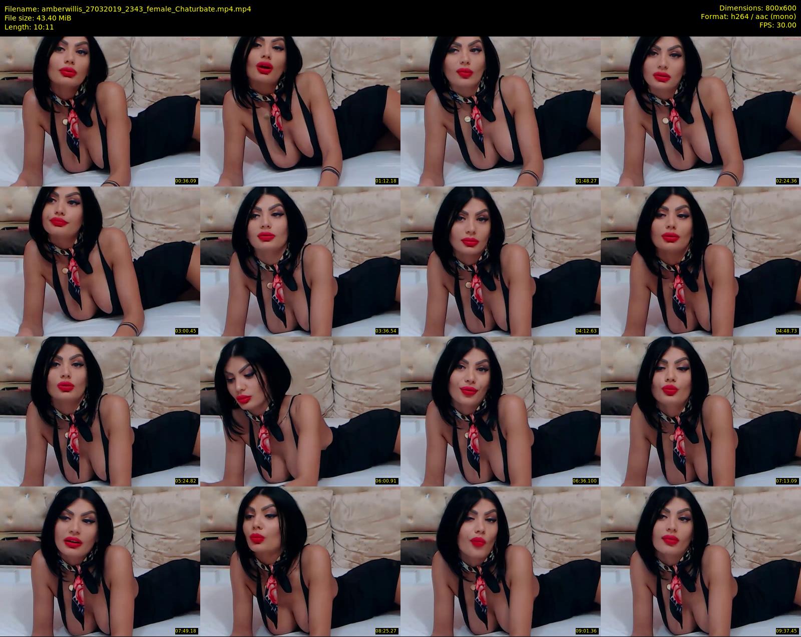 amberwillis — 11 minute Chaturbate female cam show recording, 480p, Mar 27, 2019