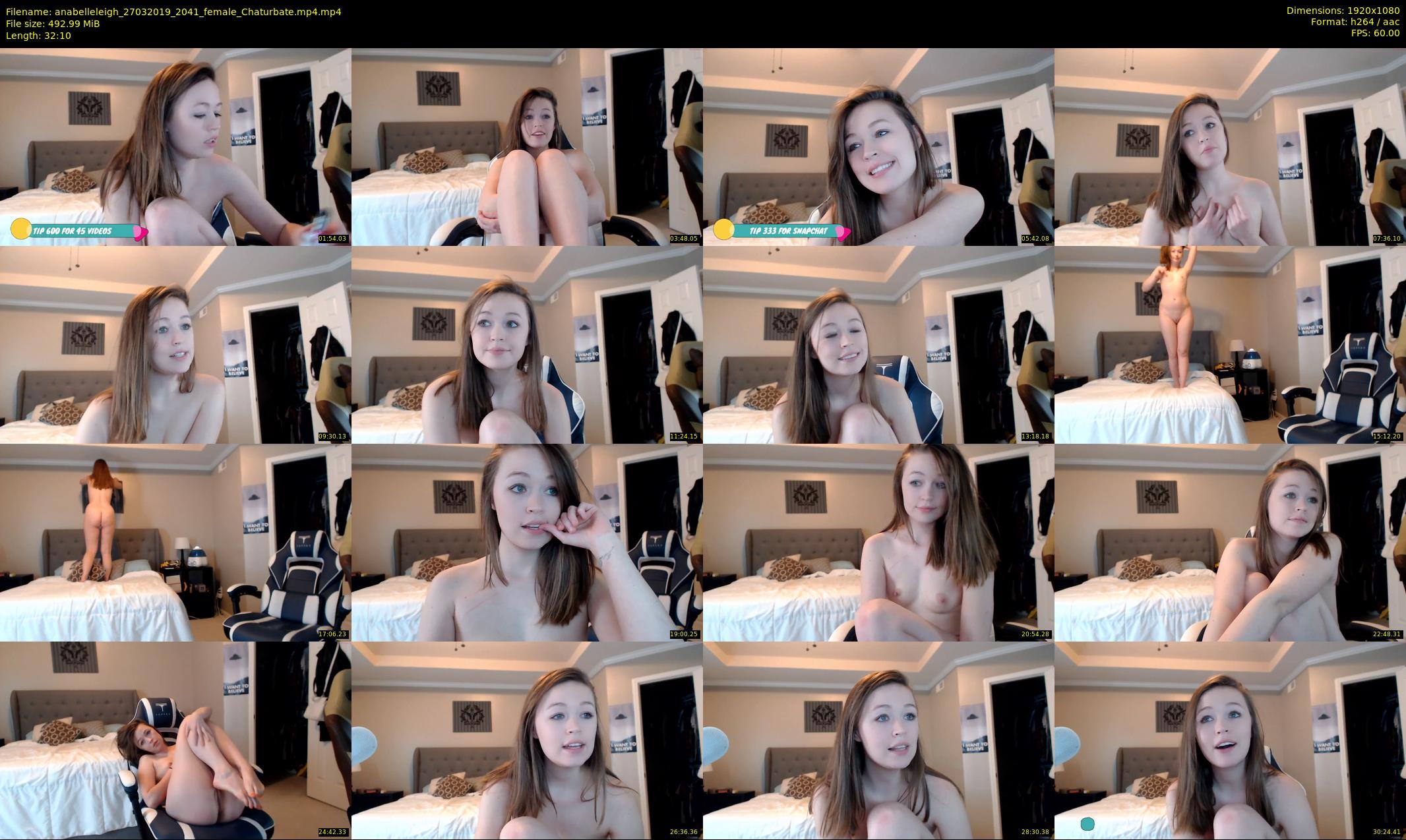 anabelleleigh — 33 minute Chaturbate female cam show recording, 1080p, Mar 27, 2019