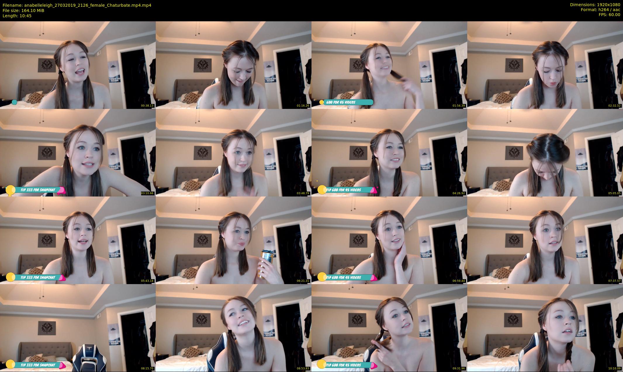 anabelleleigh — 11 minute Chaturbate female cam show recording, 1080p, Mar 27, 2019