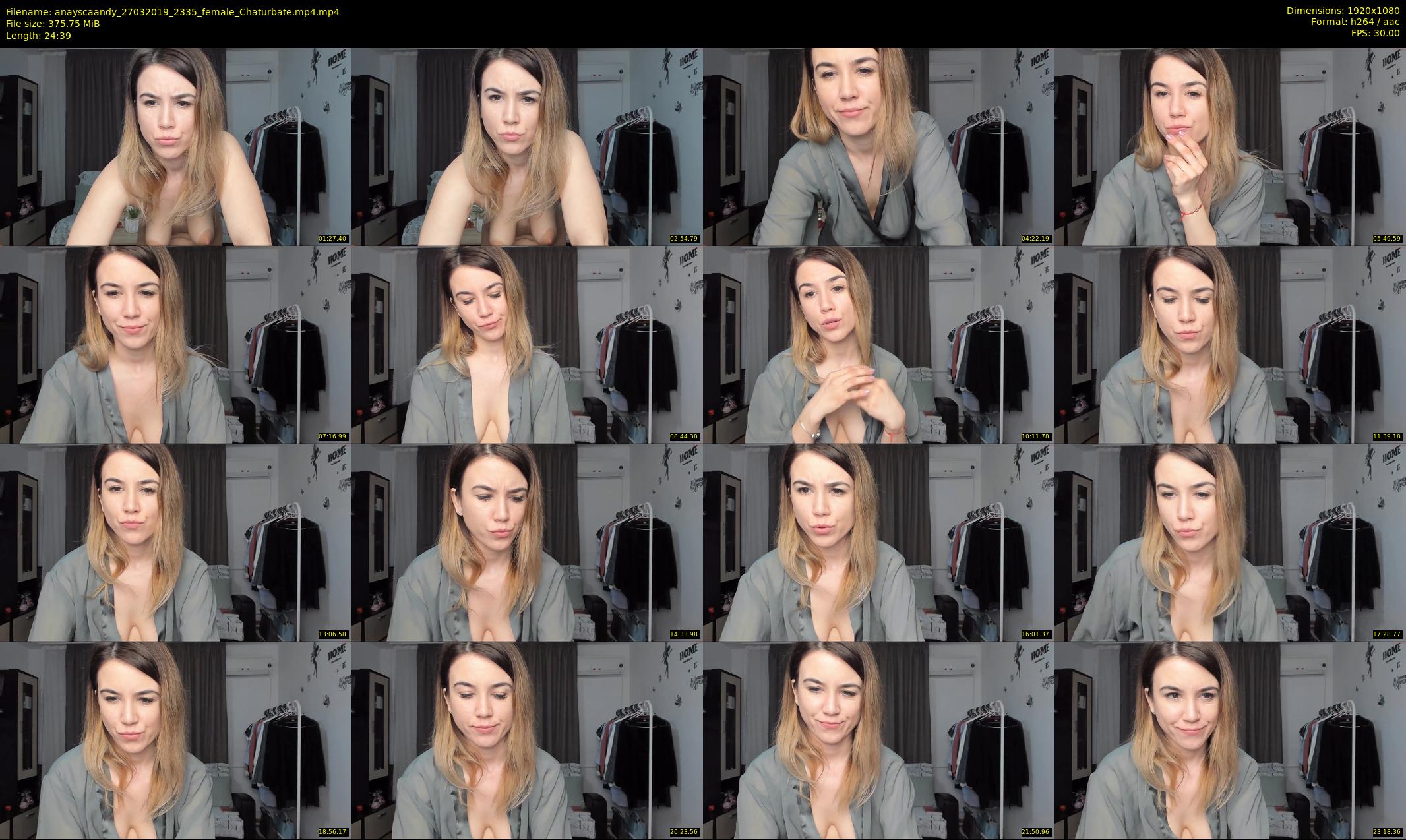 anayscaandy — 25 minute Chaturbate female cam show recording, 1080p, Mar 27, 2019