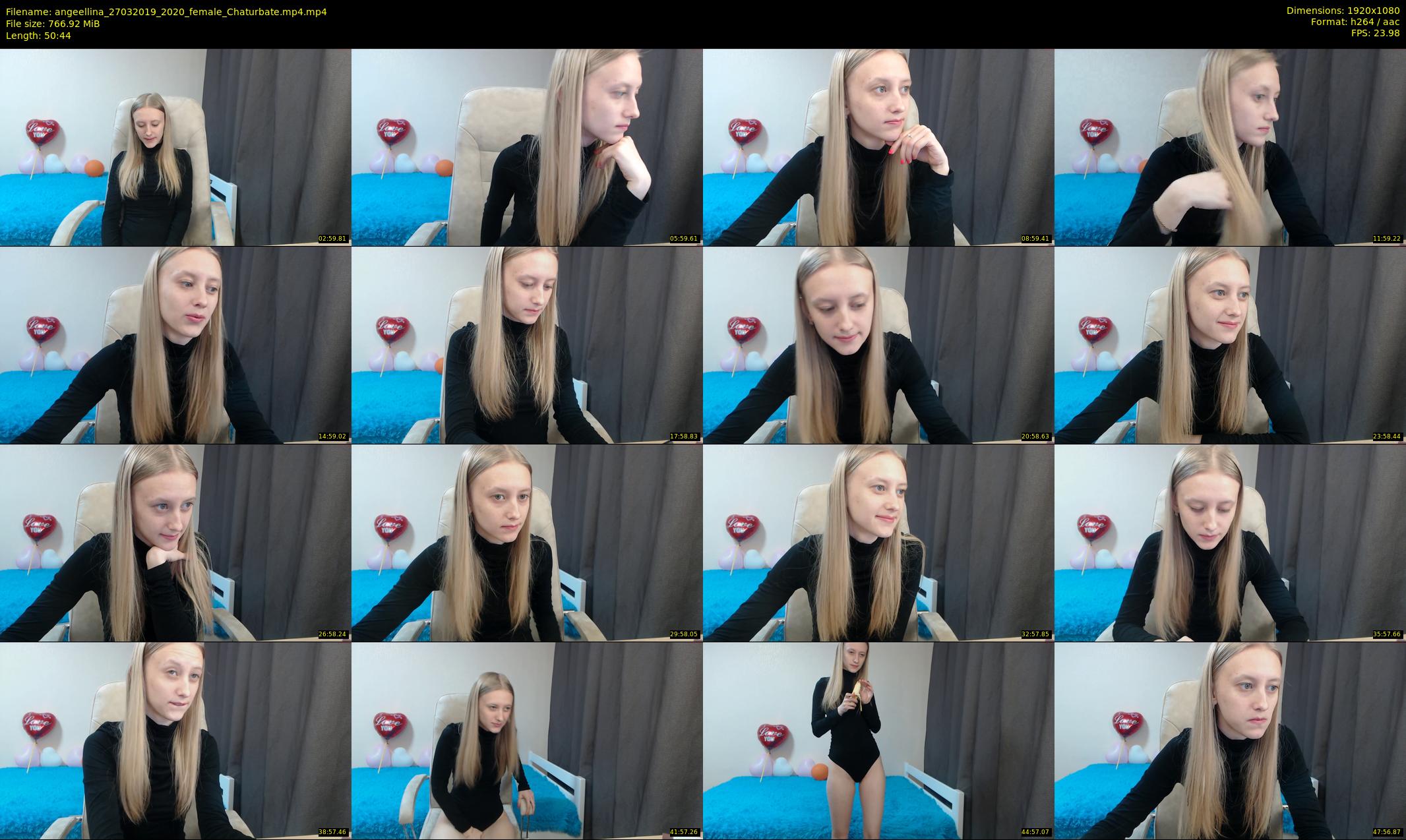 angeellina — 51 minute Chaturbate female cam show recording, 1080p, Mar 27, 2019