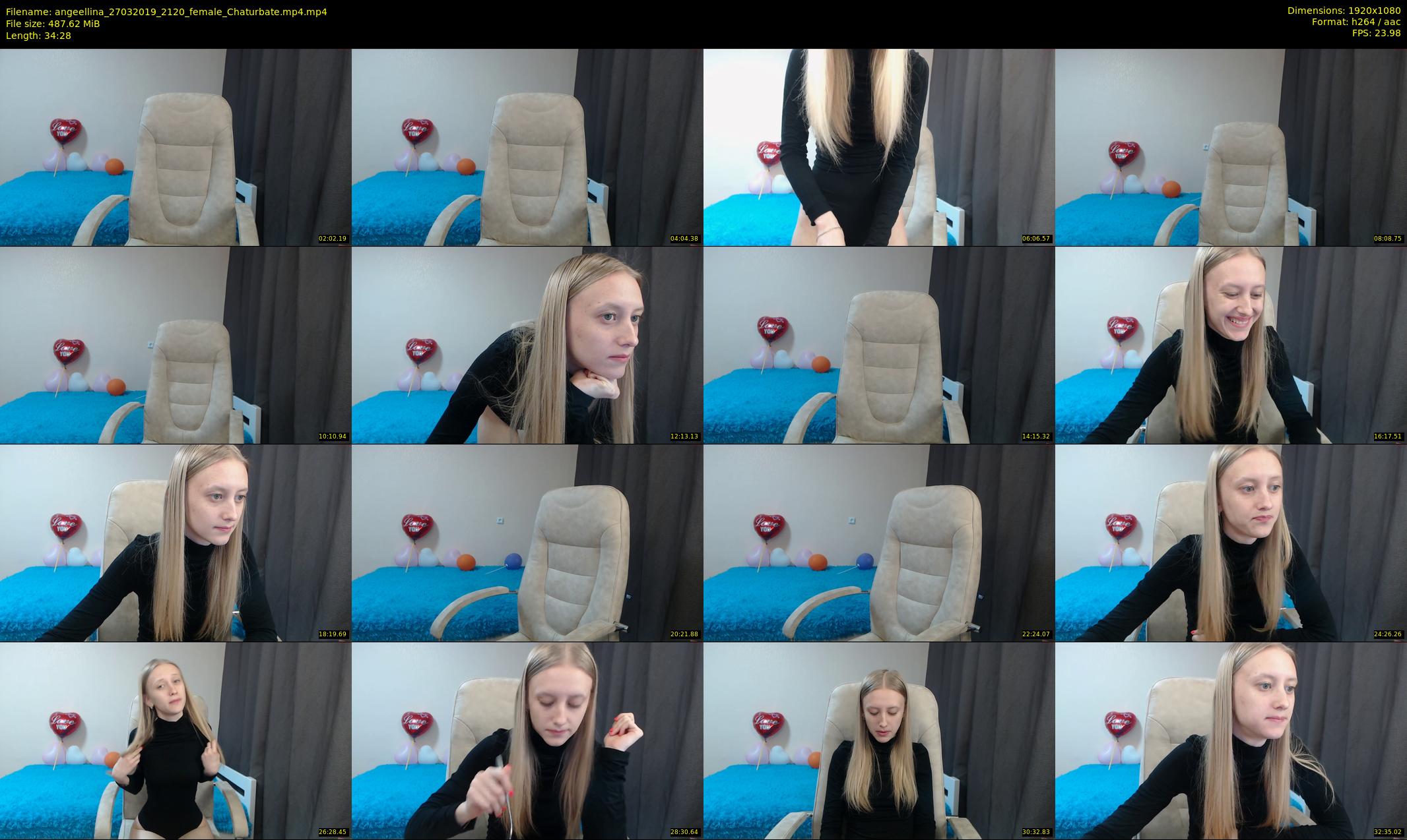 angeellina — 35 minute Chaturbate female cam show recording, 1080p, Mar 27, 2019