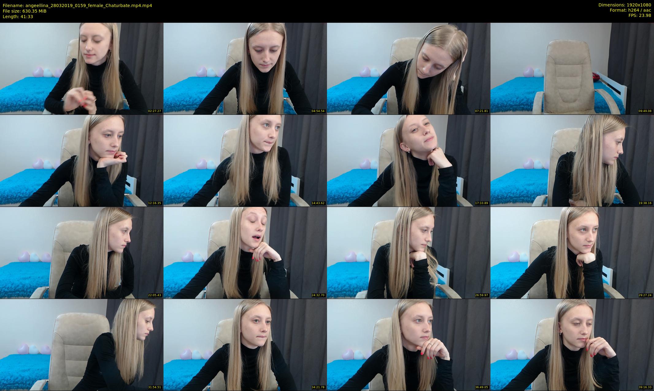 angeellina — 42 minute Chaturbate female cam show recording, 1080p, Mar 28, 2019