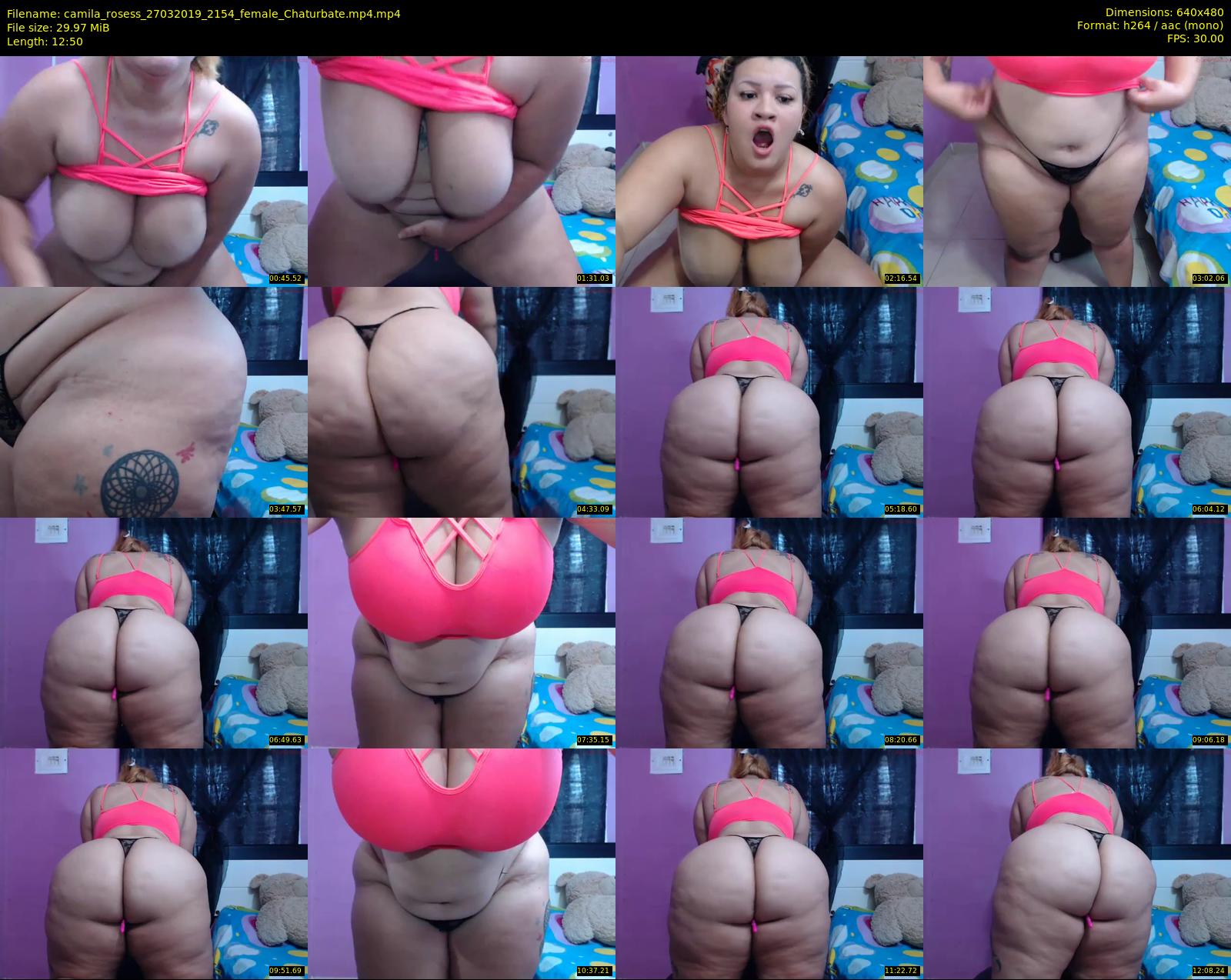 camila_rosess — 13 minute Chaturbate female cam show recording, 480p, Mar 27, 2019