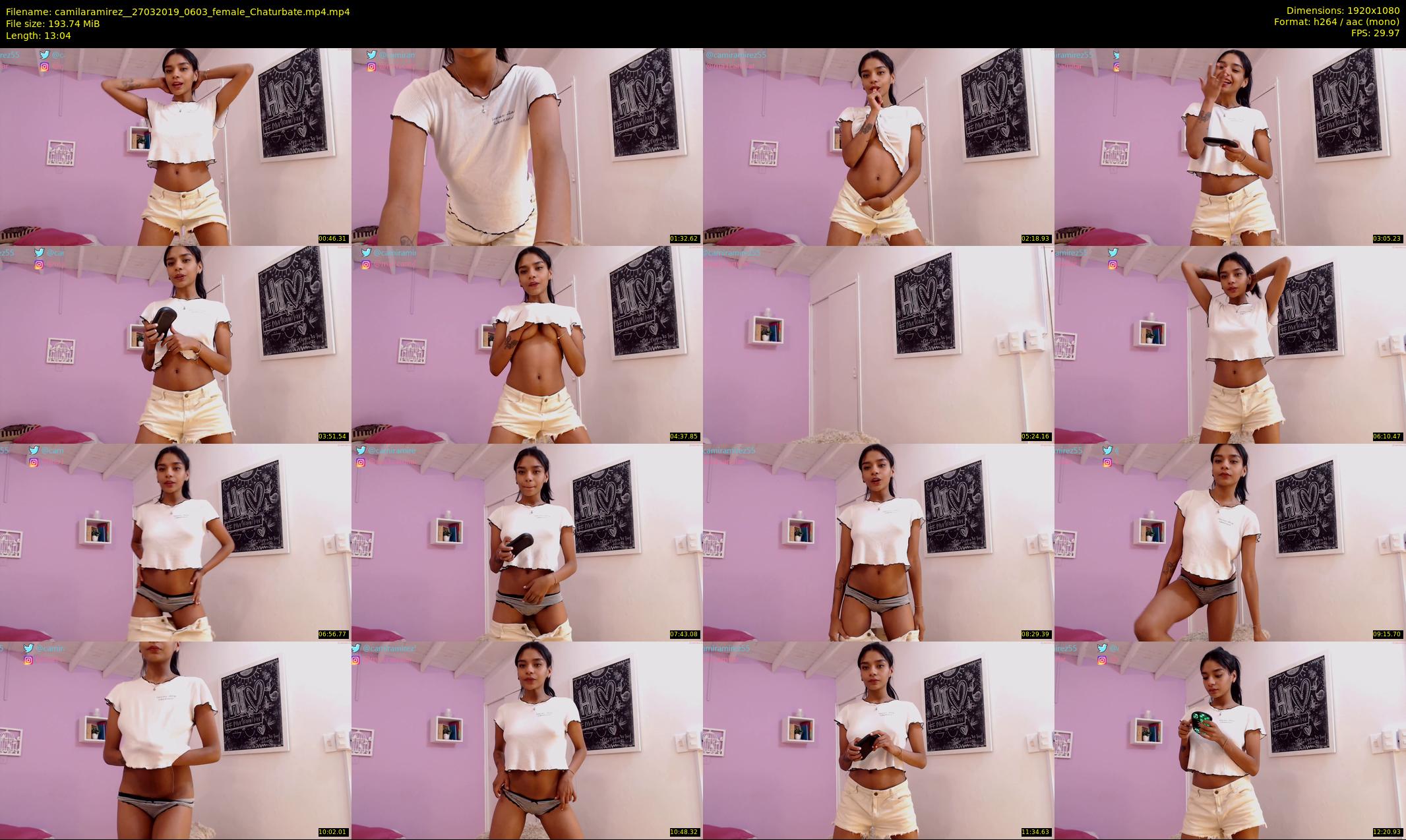 camilaramirez_ — 14 minute Chaturbate female cam show recording, 1080p, Mar 27, 2019