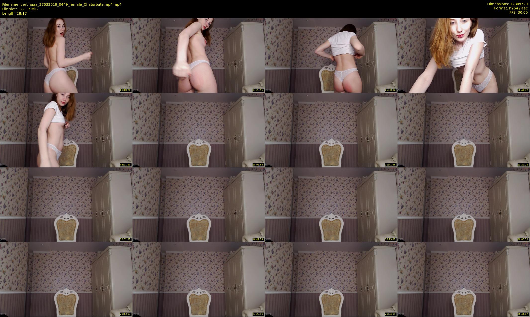 certinaaa — 29 minute Chaturbate female cam show recording, 720p, Mar 27, 2019