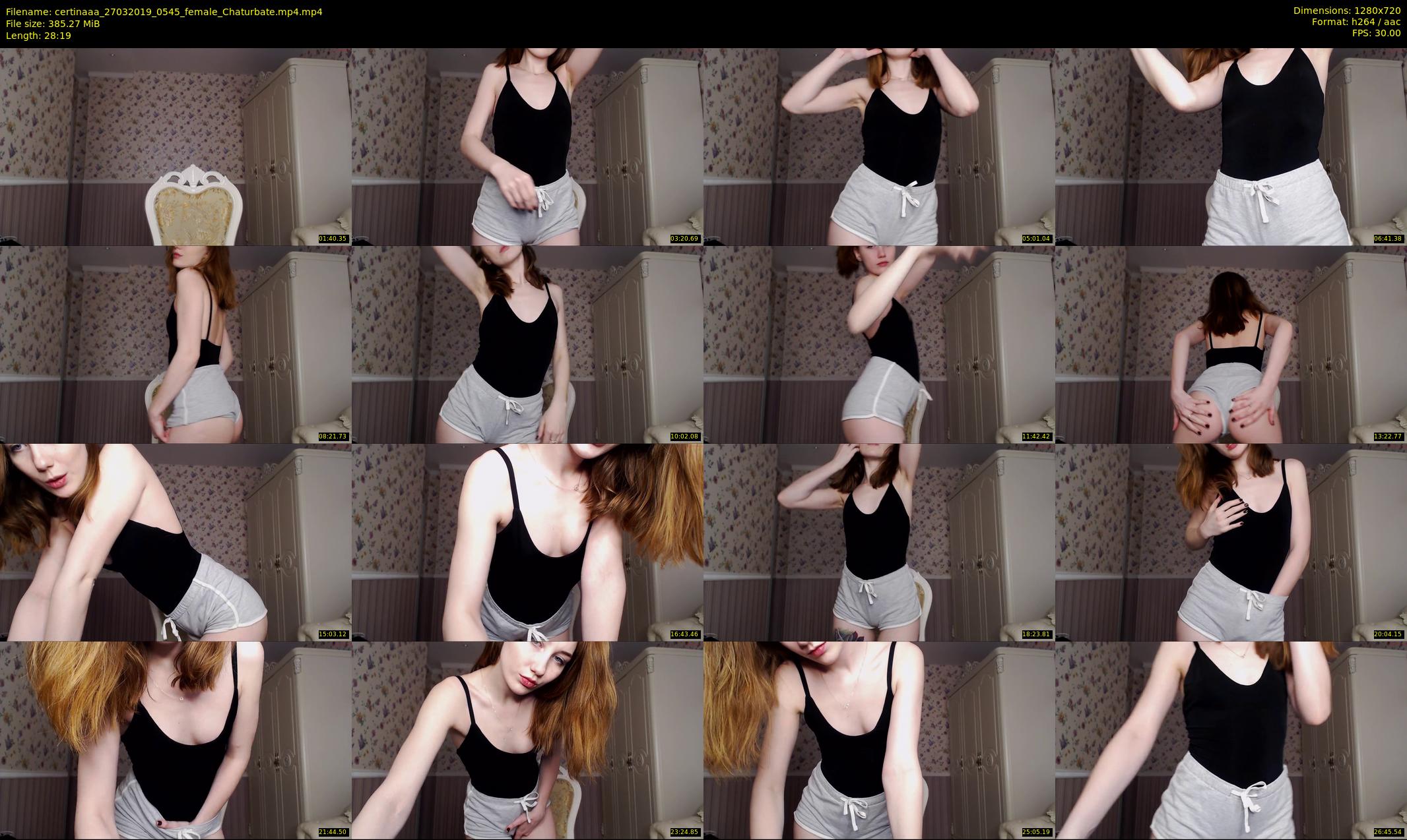 certinaaa — 29 minute Chaturbate female cam show recording, 720p, Mar 27, 2019
