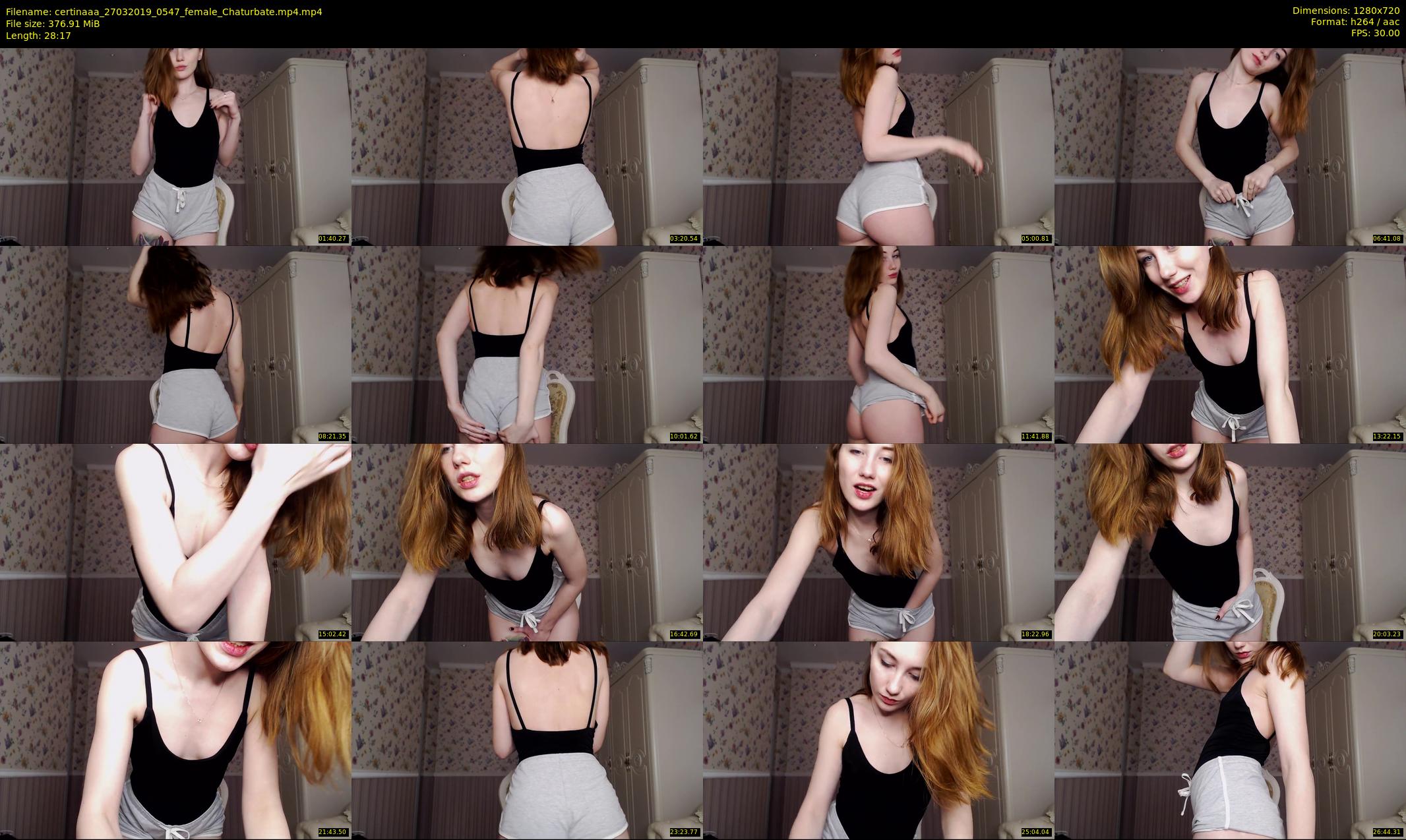 certinaaa — 29 minute Chaturbate female cam show recording, 720p, Mar 27, 2019