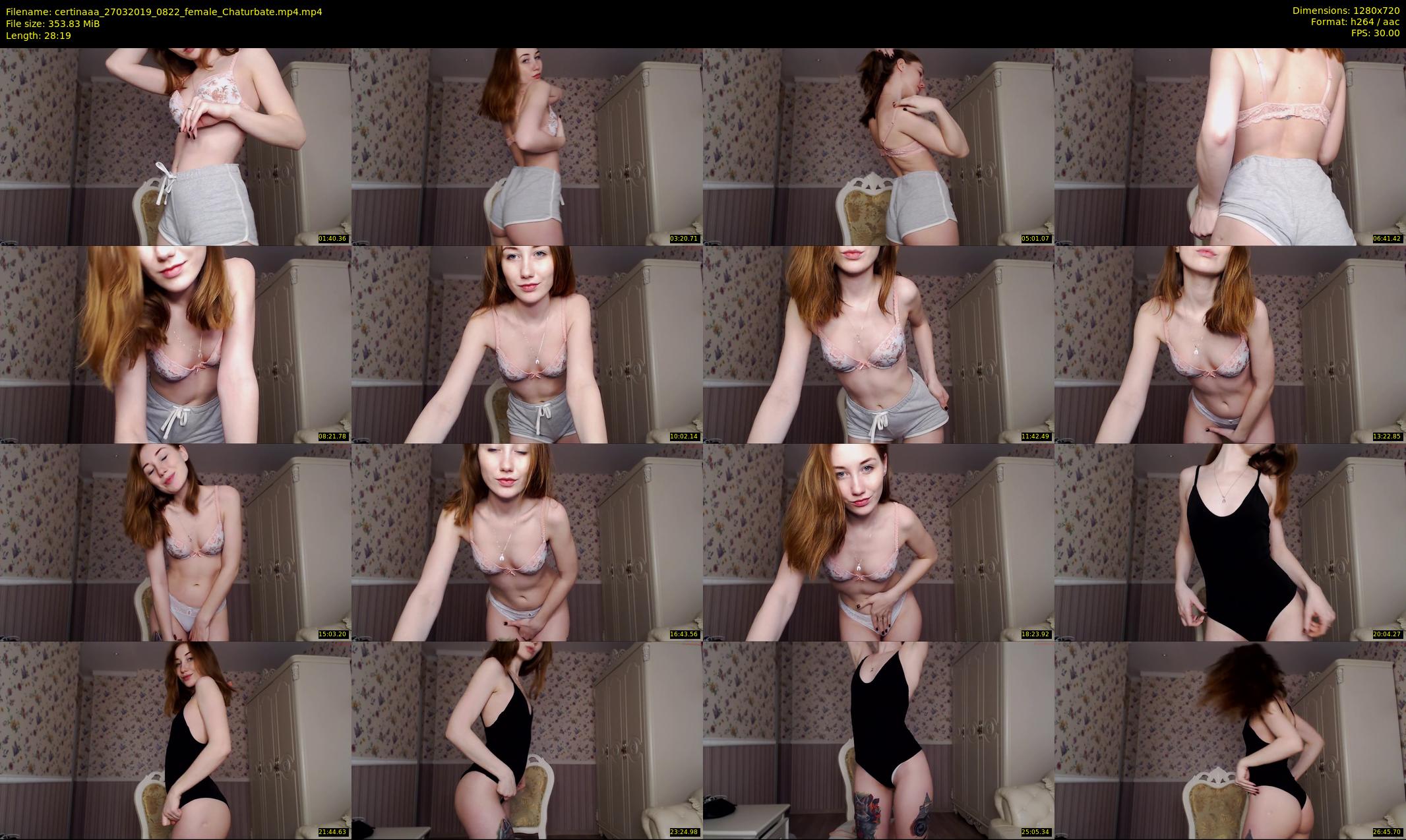 certinaaa — 29 minute Chaturbate female cam show recording, 720p, Mar 27, 2019