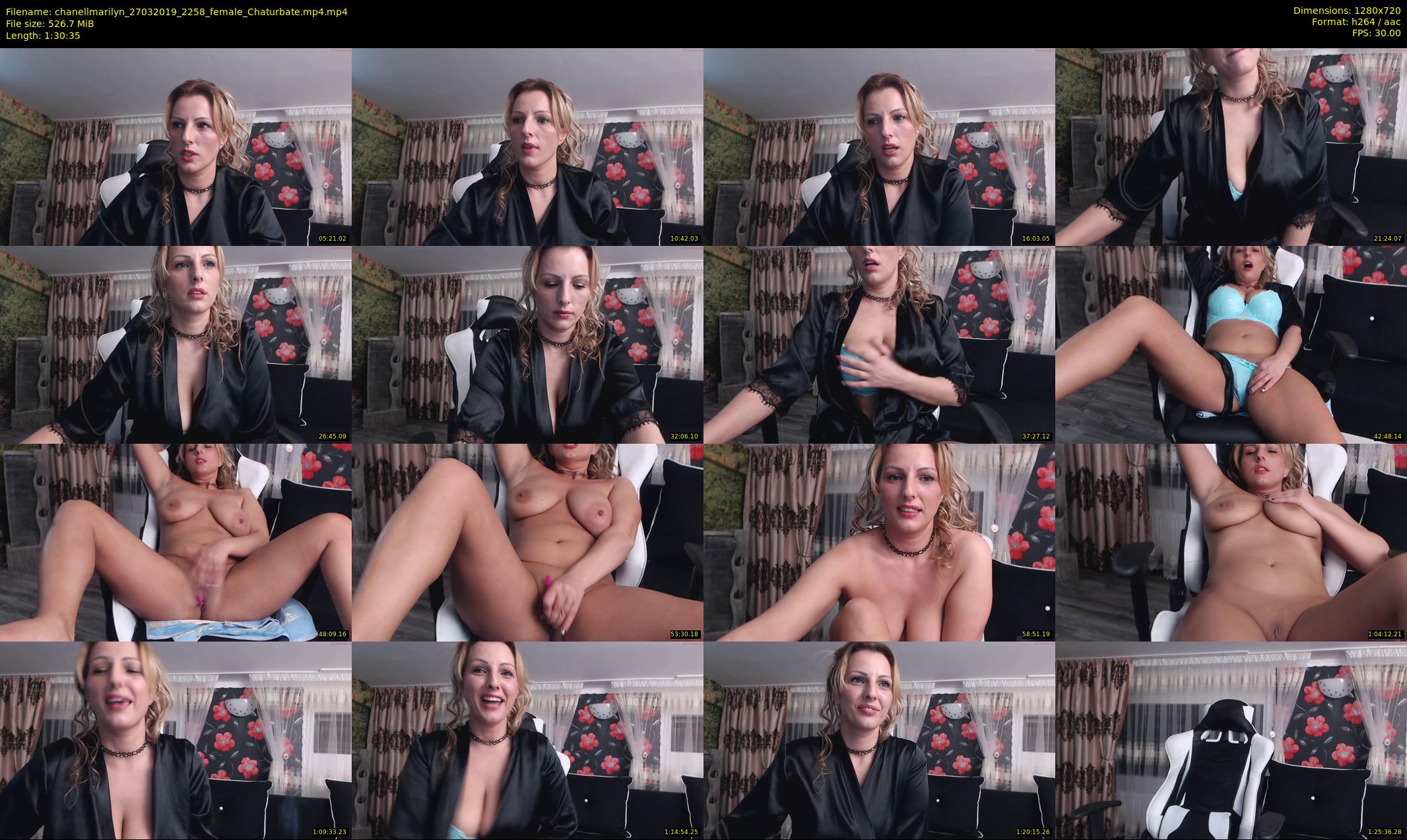 chanellmarilyn — 91 minute Chaturbate female cam show recording, 720p, Mar 27, 2019